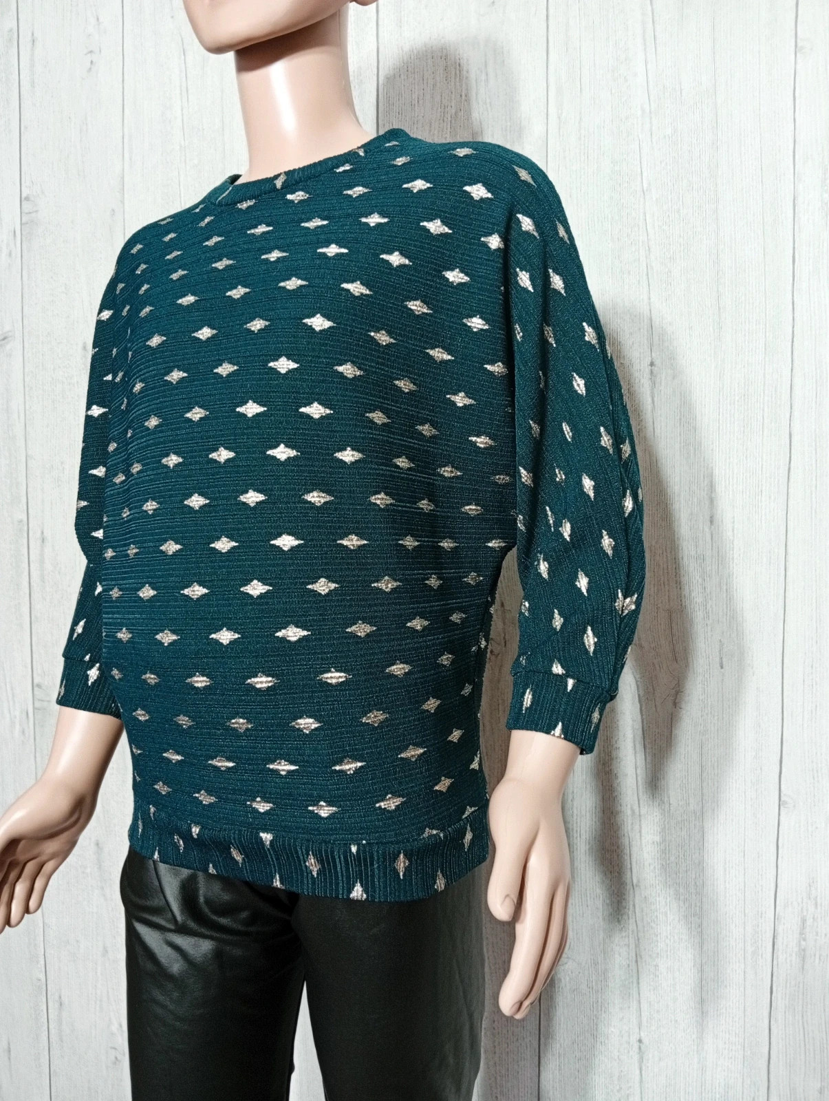 Blouse fille - Taille 8 ans - Couleur vert et dore – taille 8 ans / 128 cm 5