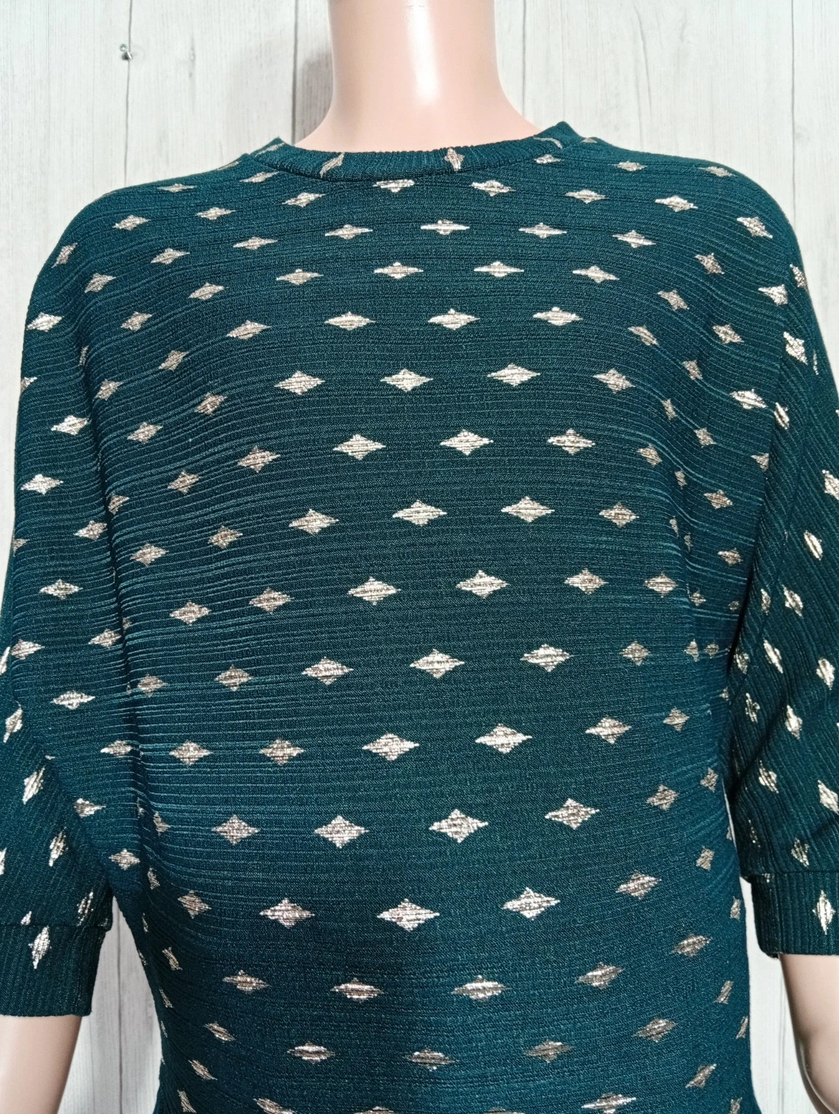 Blouse fille - Taille 8 ans - Couleur vert et dore – taille 8 ans / 128 cm 2