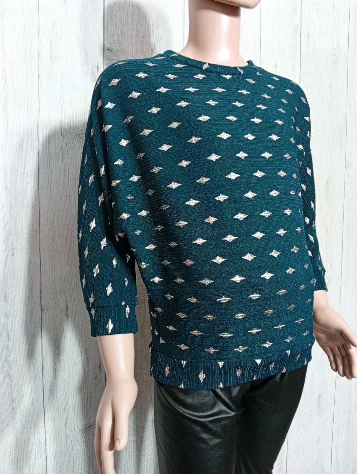 Blouse fille - Taille 8 ans - Couleur vert et dore – taille 8 ans / 128 cm 4