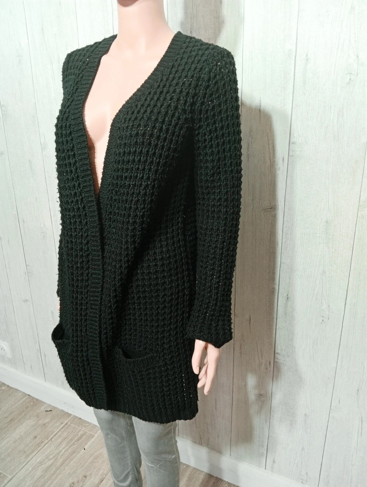Cardigan femme - Taille M/38 - Vero Moda - couleur noir – Vero Moda – taille M / 38 / 10 5