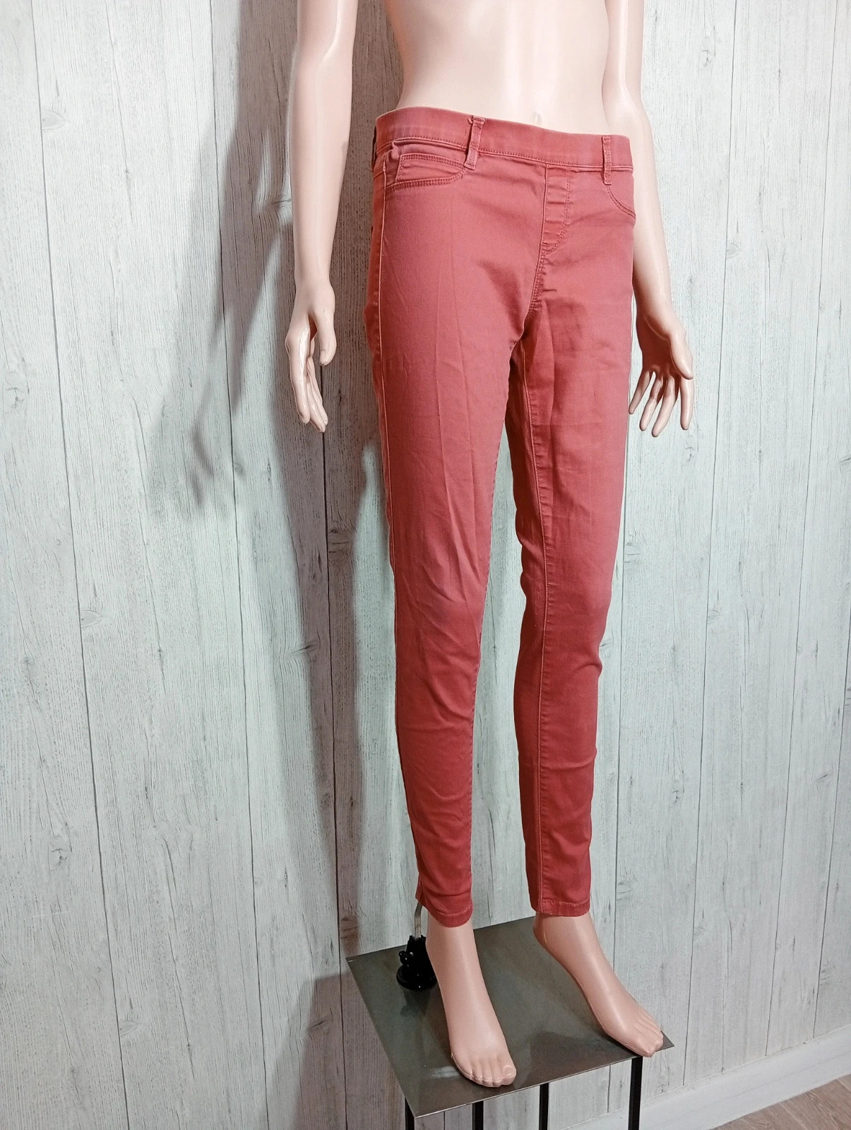 Pantalon skinny femme- taille M/38 - Camaieu - couleur corail – Camaïeu – taille M / 38 / 10 4