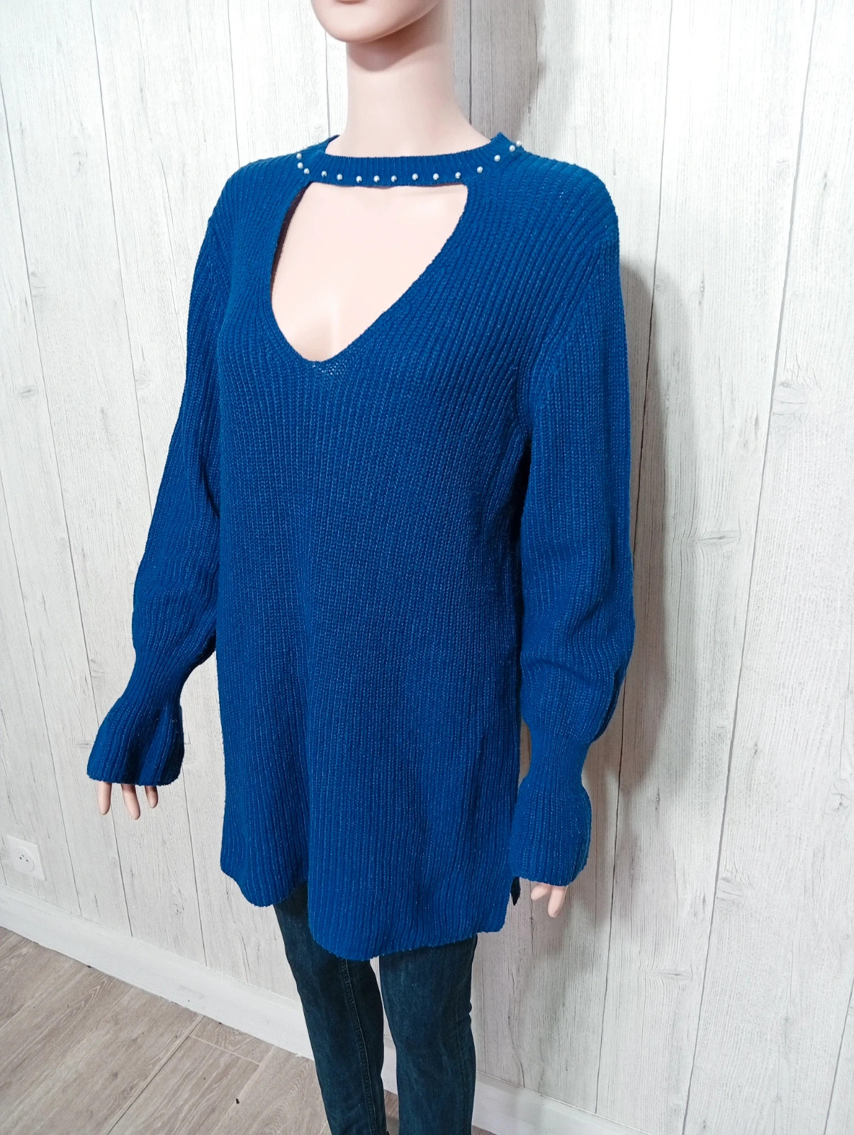 Pull femme - Taille 46/48- blanche porte- couleur bleu – Blancheporte – taille XXXL / 46 / 18 5