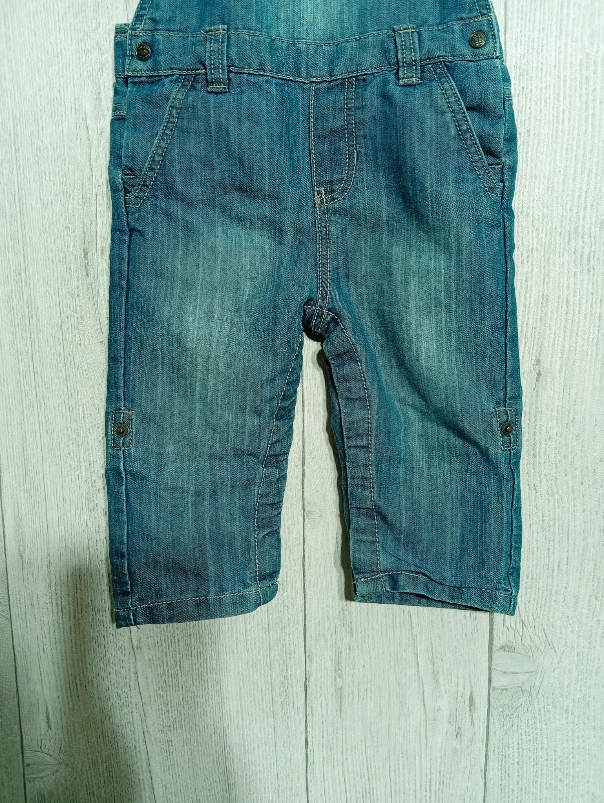 Salopette arçon- taille 12 mois ( 74 cm) - obaibi - couleur bleu – Obaïbi – taille 9-12 mois / 74 cm 3