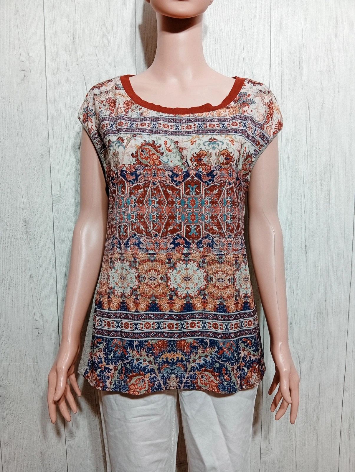 Blouse manche courte femme- Taille M/38-Camaieu- – Camaïeu – taille M / 38 / 10