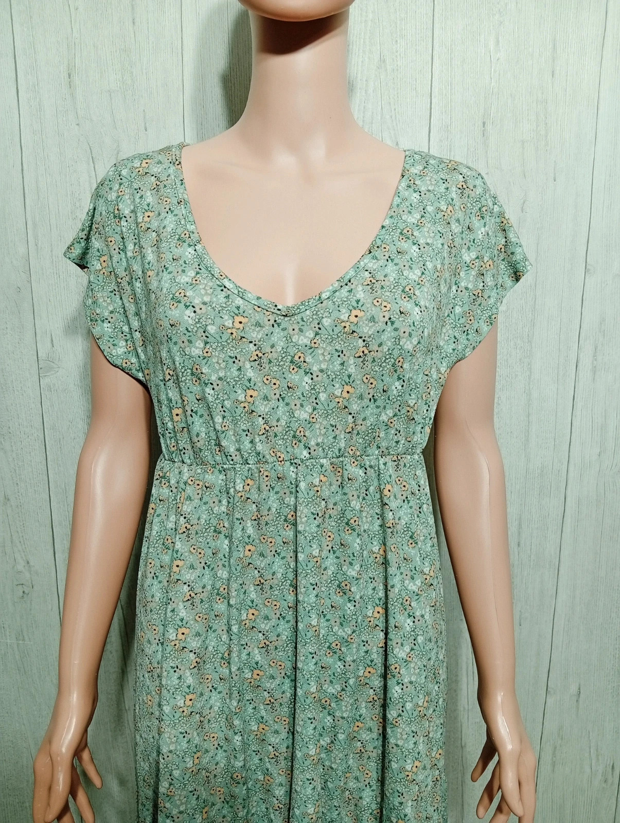 Robe femme - Taille M/38- La Halle - couleur menthe jaune et blanc – La Halle – taille M / 38 / 10 2