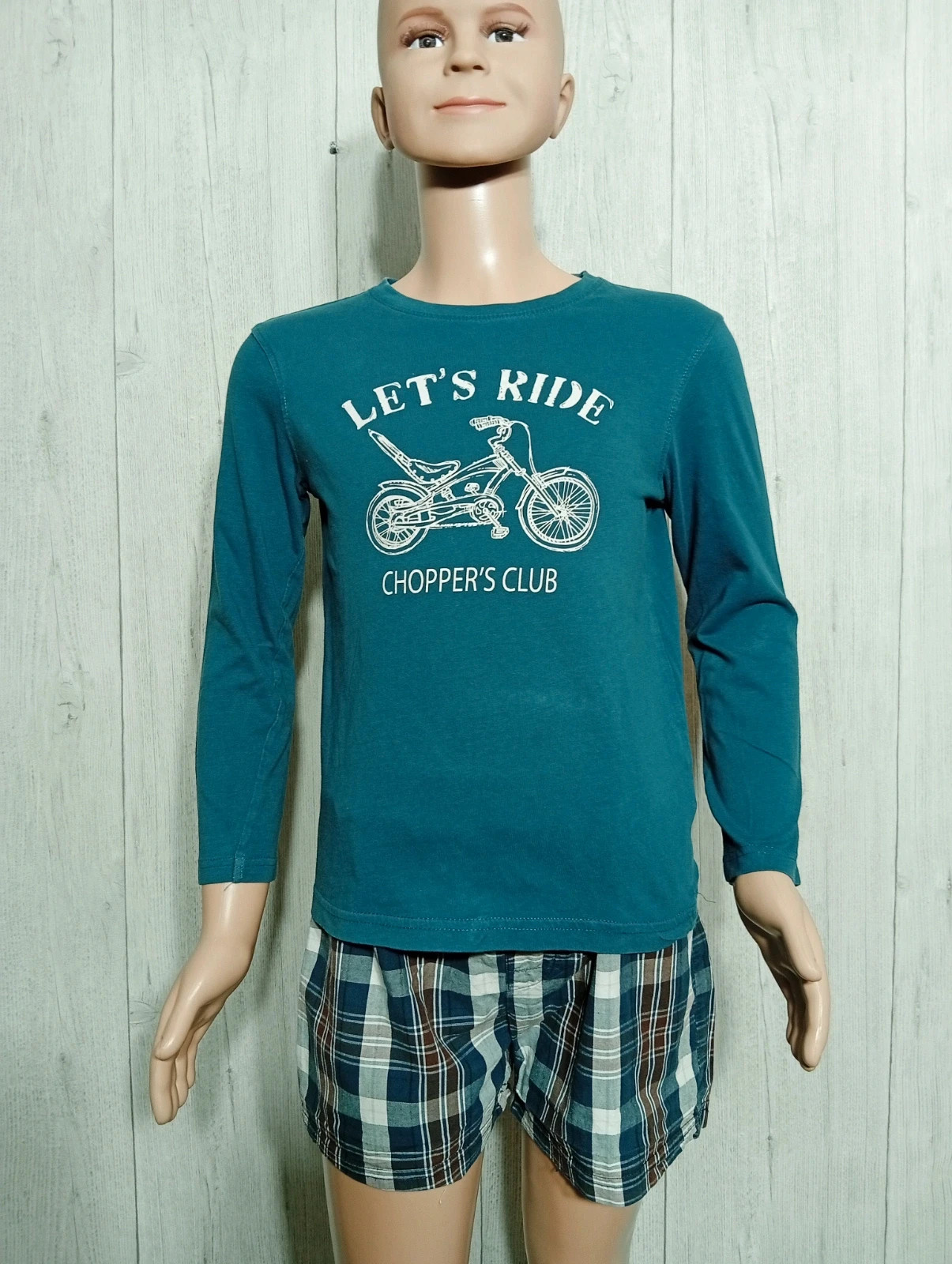 T-shirt manche longue garcon- Taille 8 ans( 119/131 cm)- inextenso- couleur marine et blanc – In Extenso – taille 8 ans / 128 cm