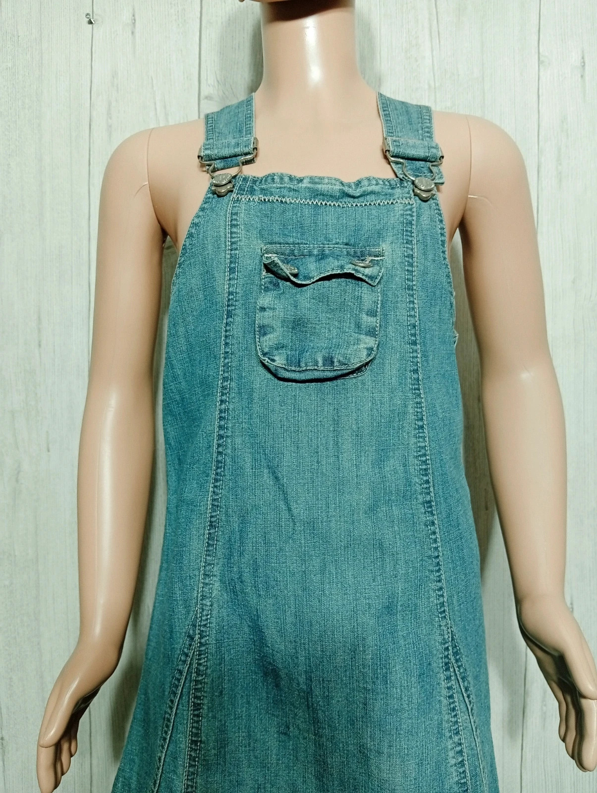 Robe en jeans fille - Taille 10 ans(140 cm) - CFK- couleur bleu – C.F.K – taille 10 ans / 140 cm 2