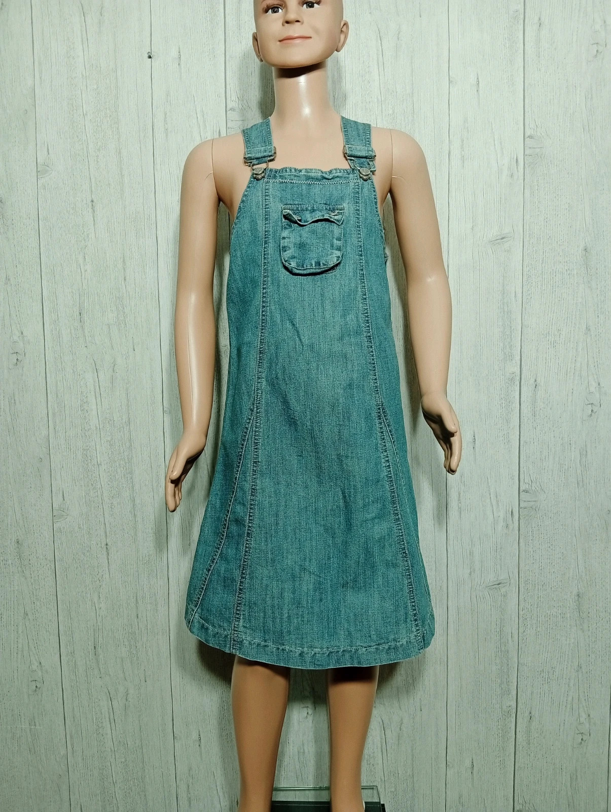 Robe en jeans fille - Taille 10 ans(140 cm) - CFK- couleur bleu