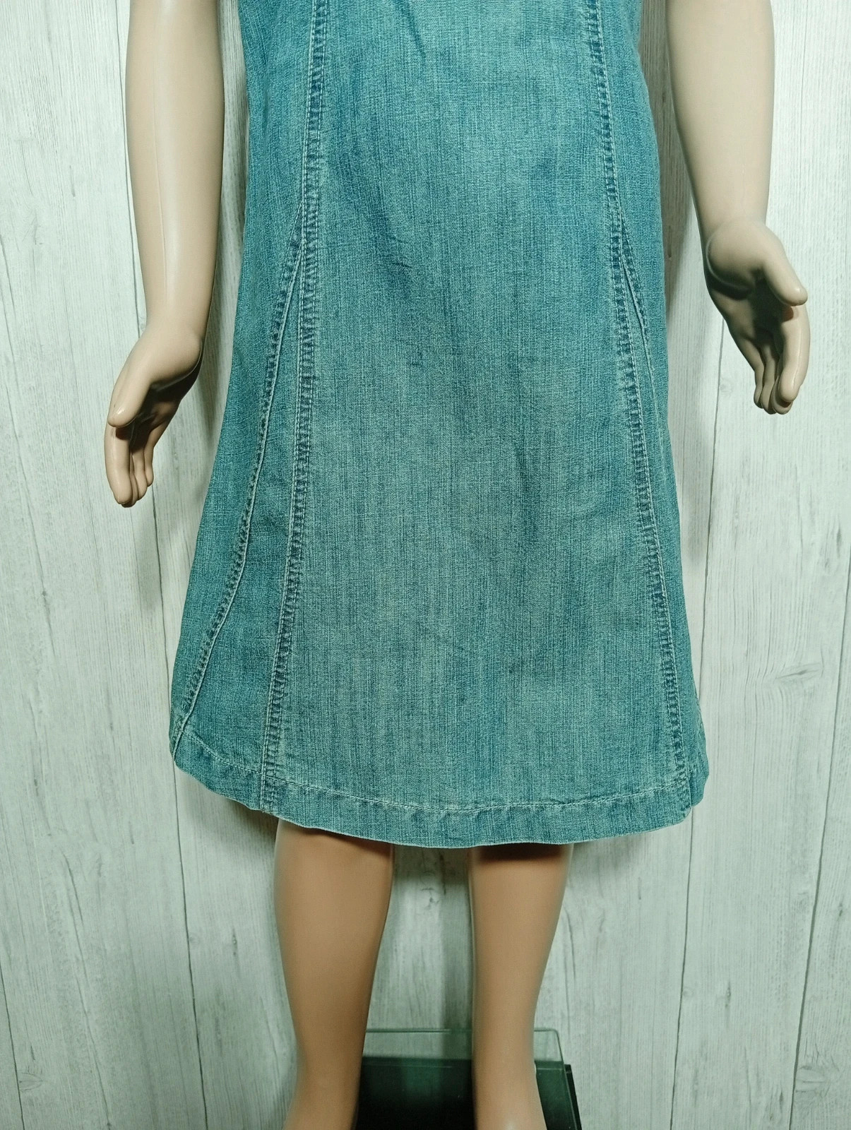 Robe en jeans fille - Taille 10 ans(140 cm) - CFK- couleur bleu – C.F.K – taille 10 ans / 140 cm 3