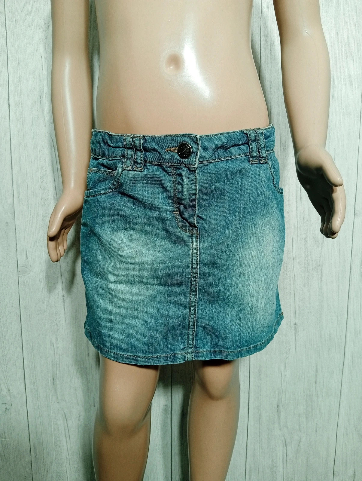 Jupe en jeans fille - Taille 10 ans (138 cm) - du pareil au meme- couleur bleu