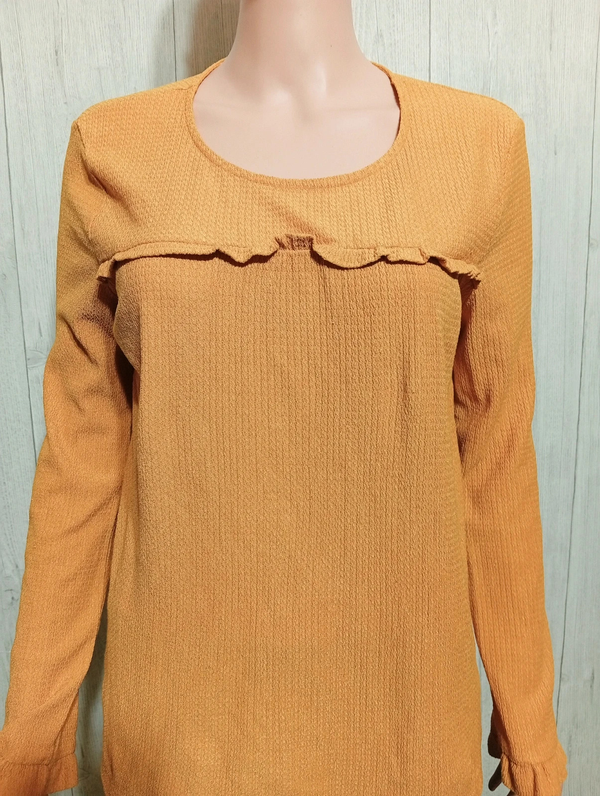 Blouse manche longue femme- Taille M/38 - kiabi- couleur moutarde – Kiabi – taille M / 38 / 10 2