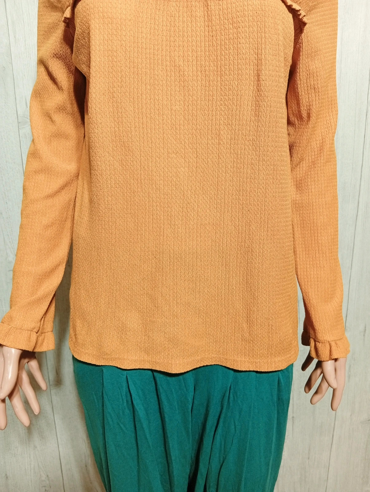 Blouse manche longue femme- Taille M/38 - kiabi- couleur moutarde – Kiabi – taille M / 38 / 10 3