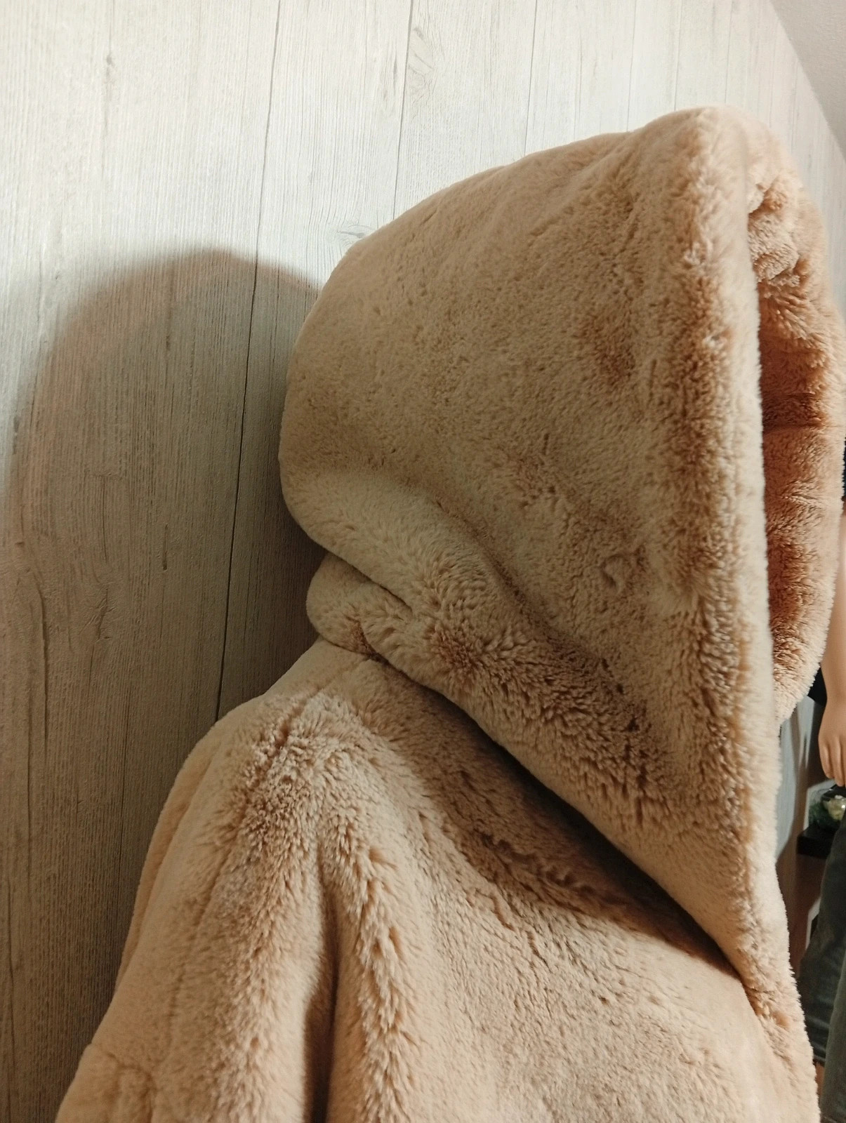 Manteau en fausse fourrure femme - Taille XL/42-primark - couleur beige – Primark – taille XL / 42 / 14 4