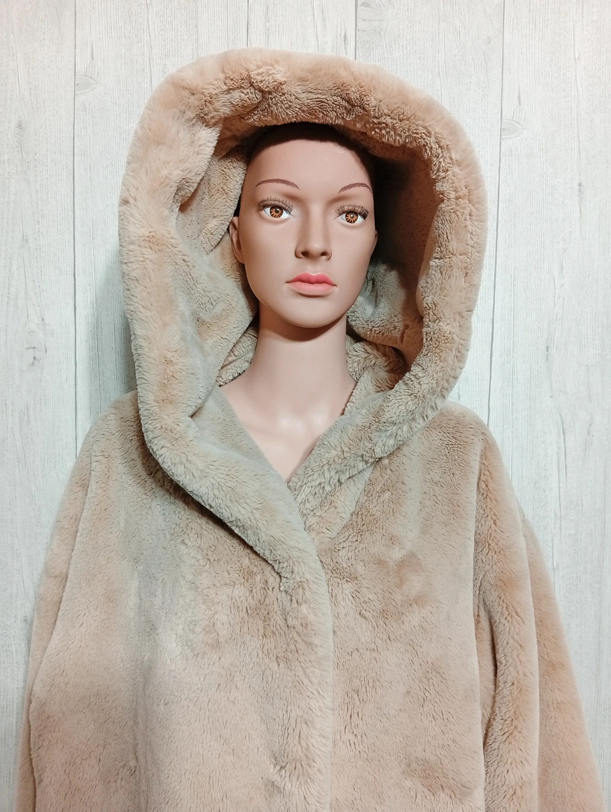 Manteau en fausse fourrure femme - Taille XL/42-primark - couleur beige – Primark – taille XL / 42 / 14 2