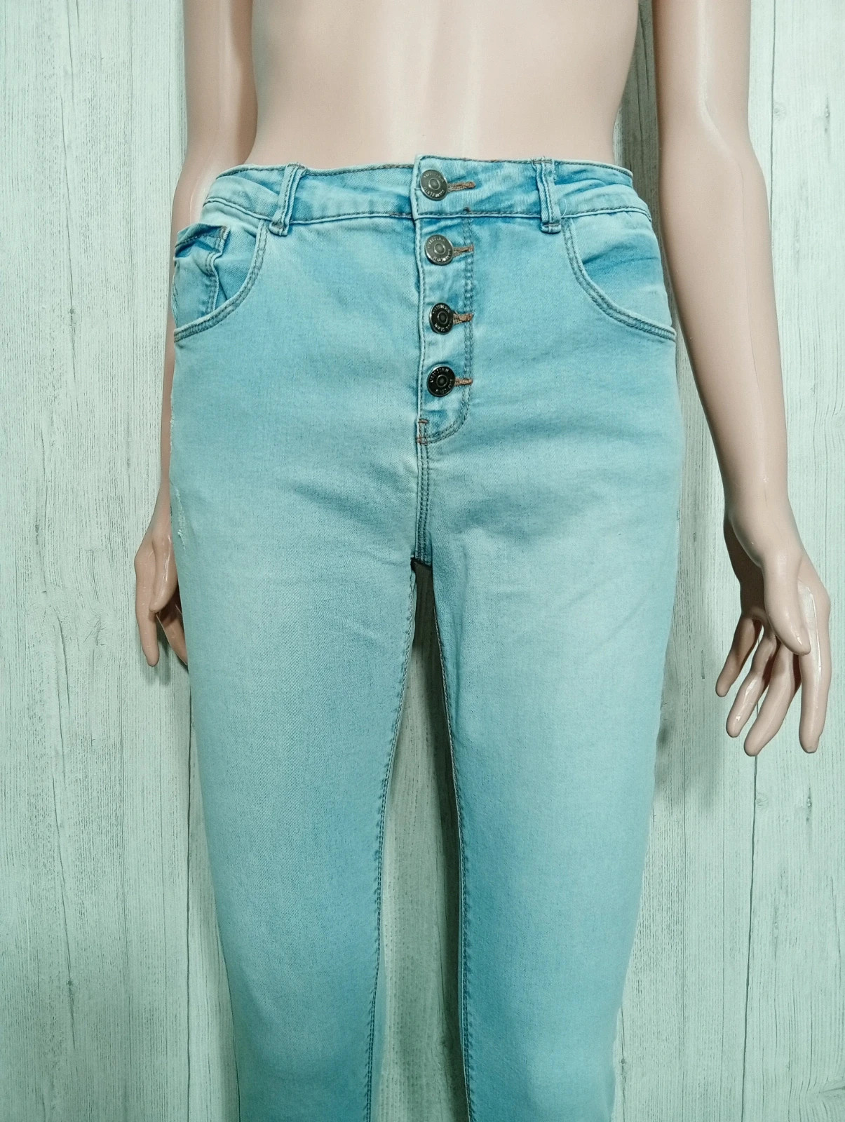 Jeans skinny fille - Taille S/16 ans ( 158/164 cm) -kiabi - couleur bleu clair – Kiabi – taille 16 ans / 176 cm 2