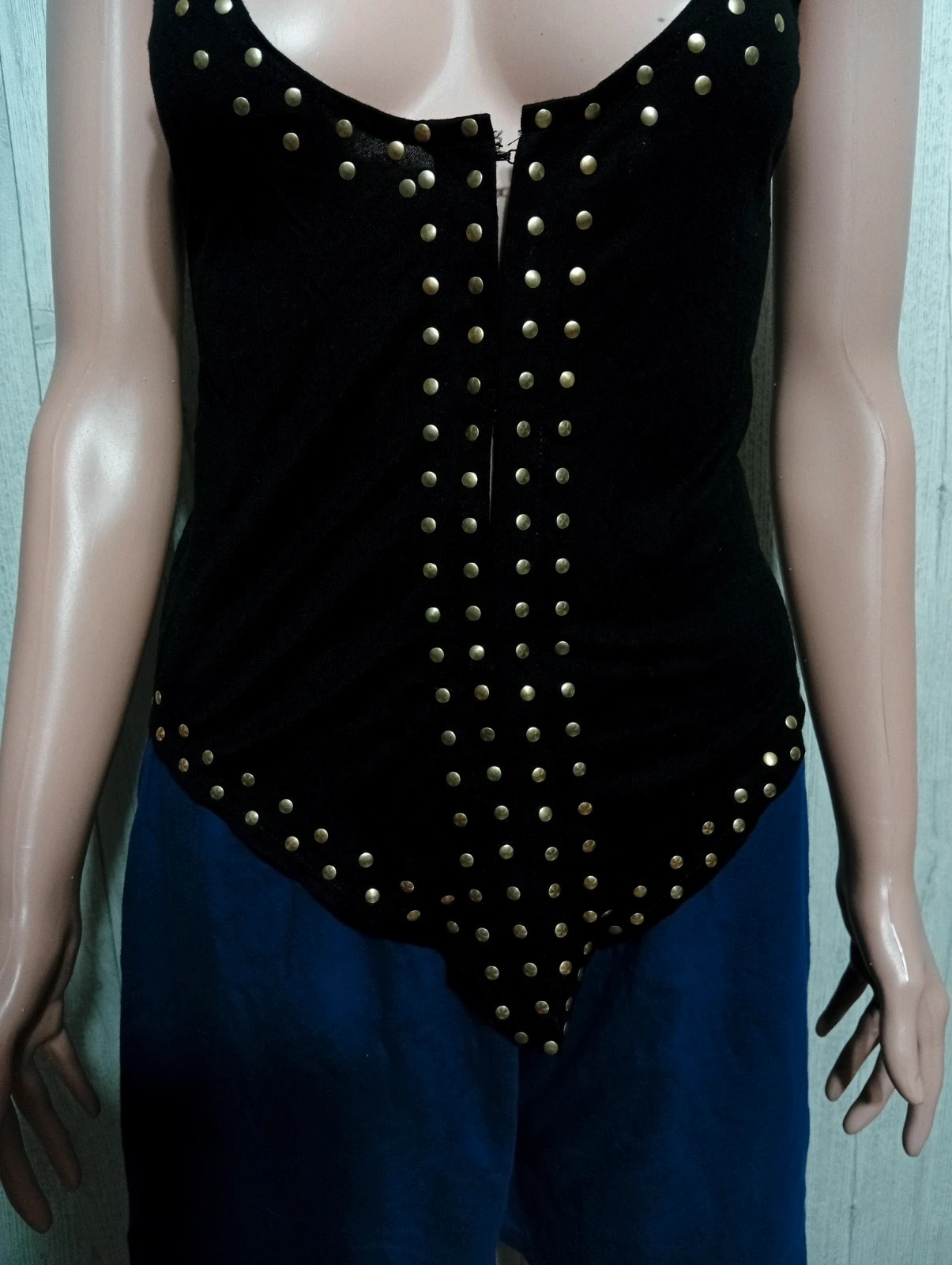Débardeur femme-ouverture devant - Taille M/38- jennyfer- couleur noir – Jennyfer – taille M / 38 / 10 3
