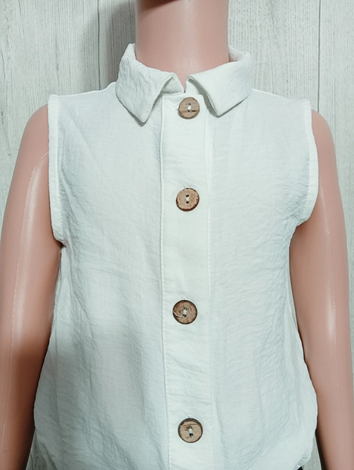 Chemisier fille - Taille 6 ans - gemo- couleur blanc – Gémo – taille 6 ans / 116 cm 2