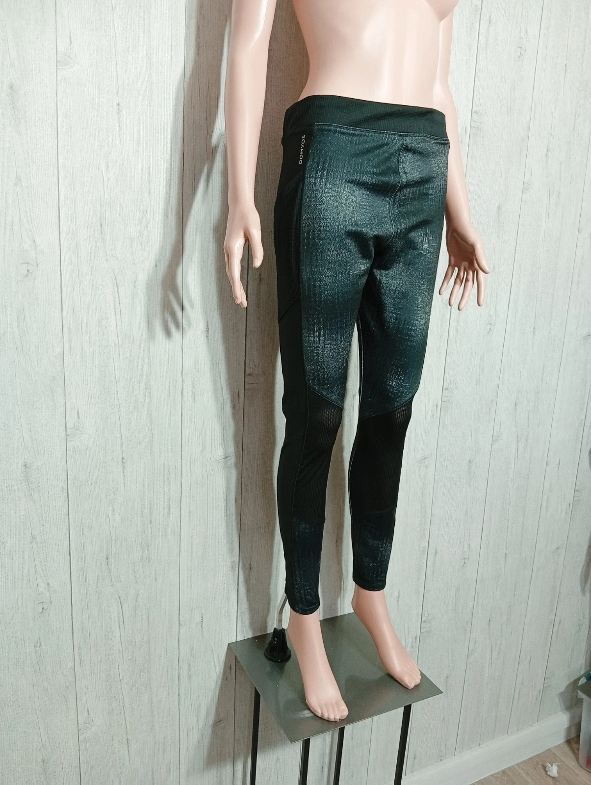 Leggins femme - Taille L/40- Domyos - couleur noir et bleu – Domyos – taille L / 40 / 12 4