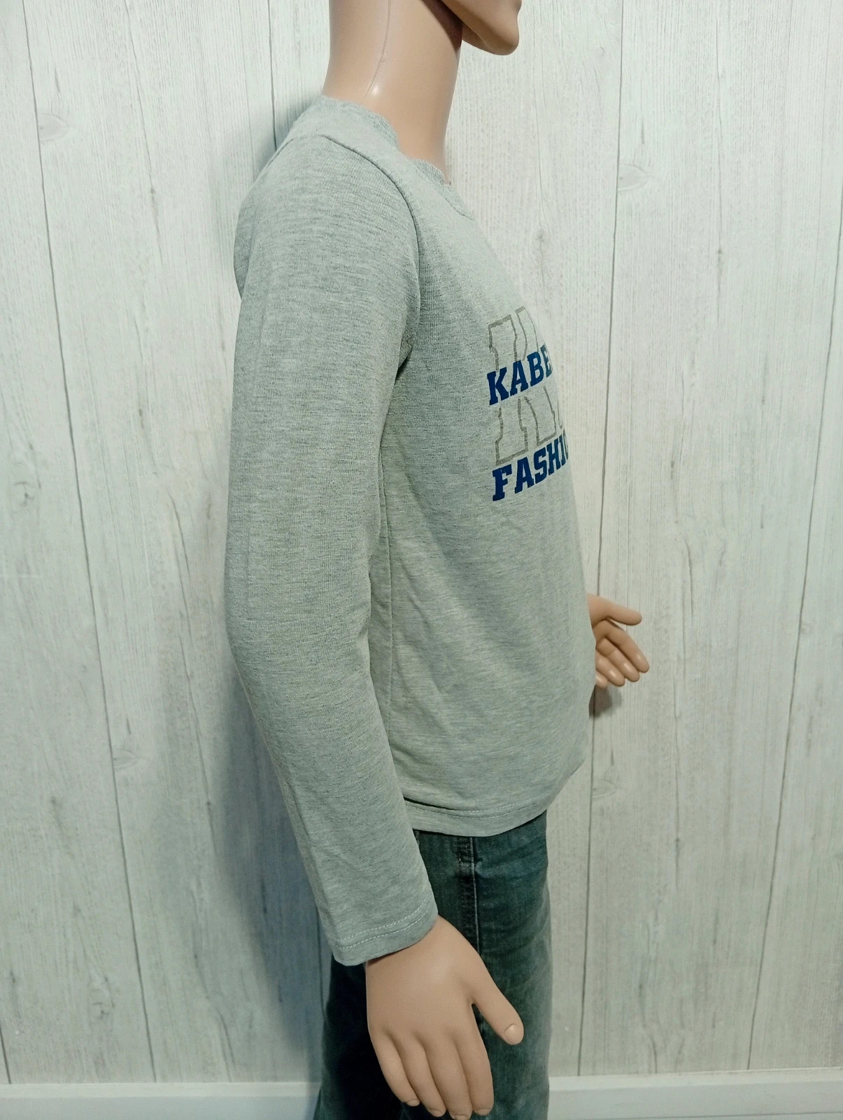 T-shirt manche longue garcon- Taille 8ans - Rabyaenboy- couleur gris et bleu – rabyaenboy – taille 8 ans / 128 cm 5