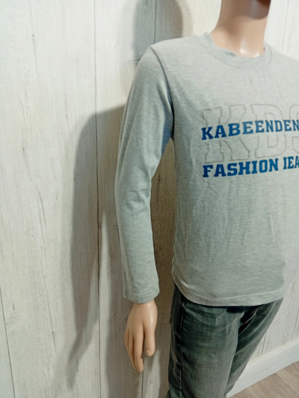 T-shirt manche longue garcon- Taille 8ans - Rabyaenboy- couleur gris et bleu – rabyaenboy – taille 8 ans / 128 cm 3