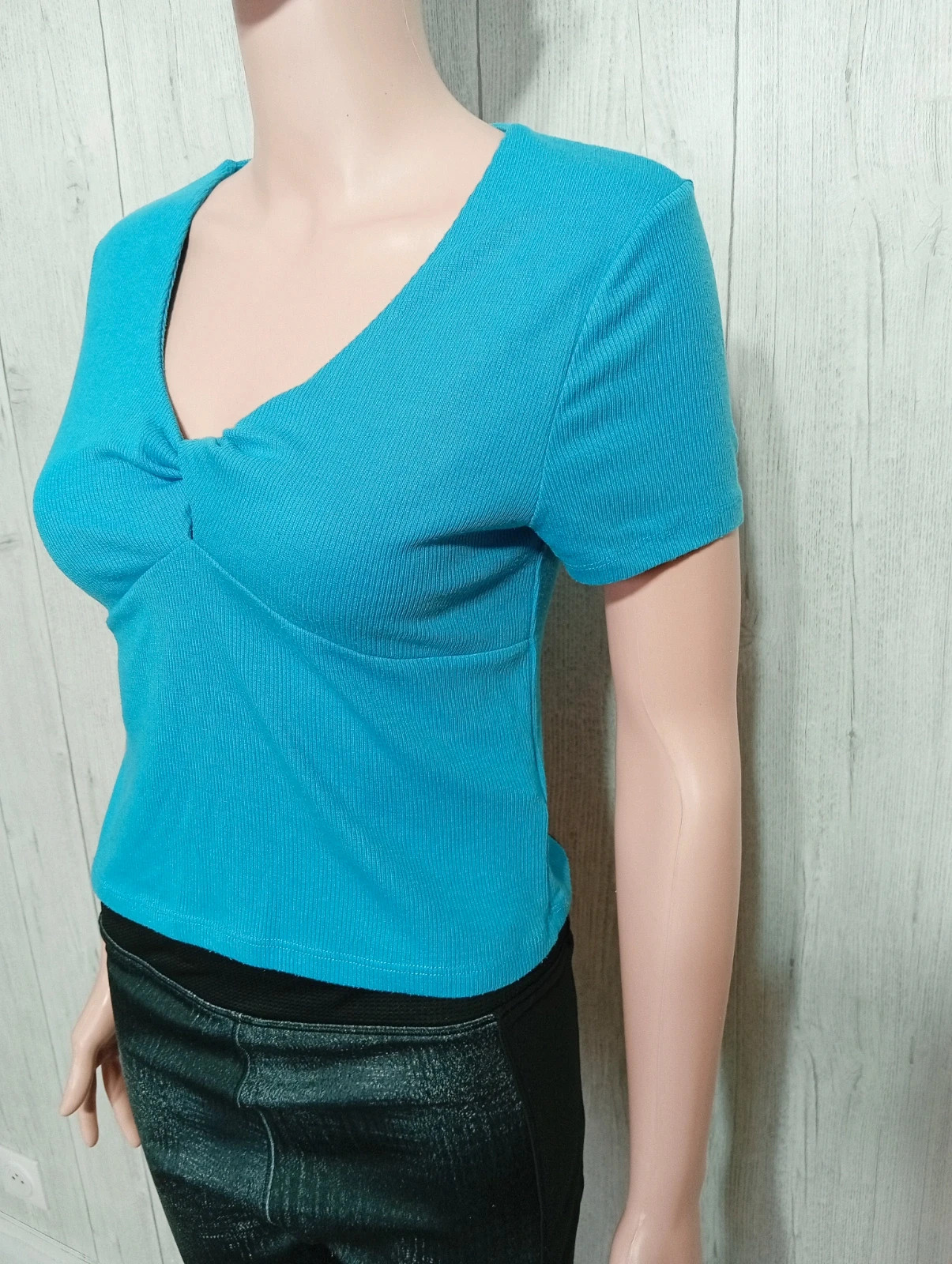 T-shirt manche courte femme- taille M/38- kiabi - couleur bleu – Kiabi – taille M / 38 / 10 5