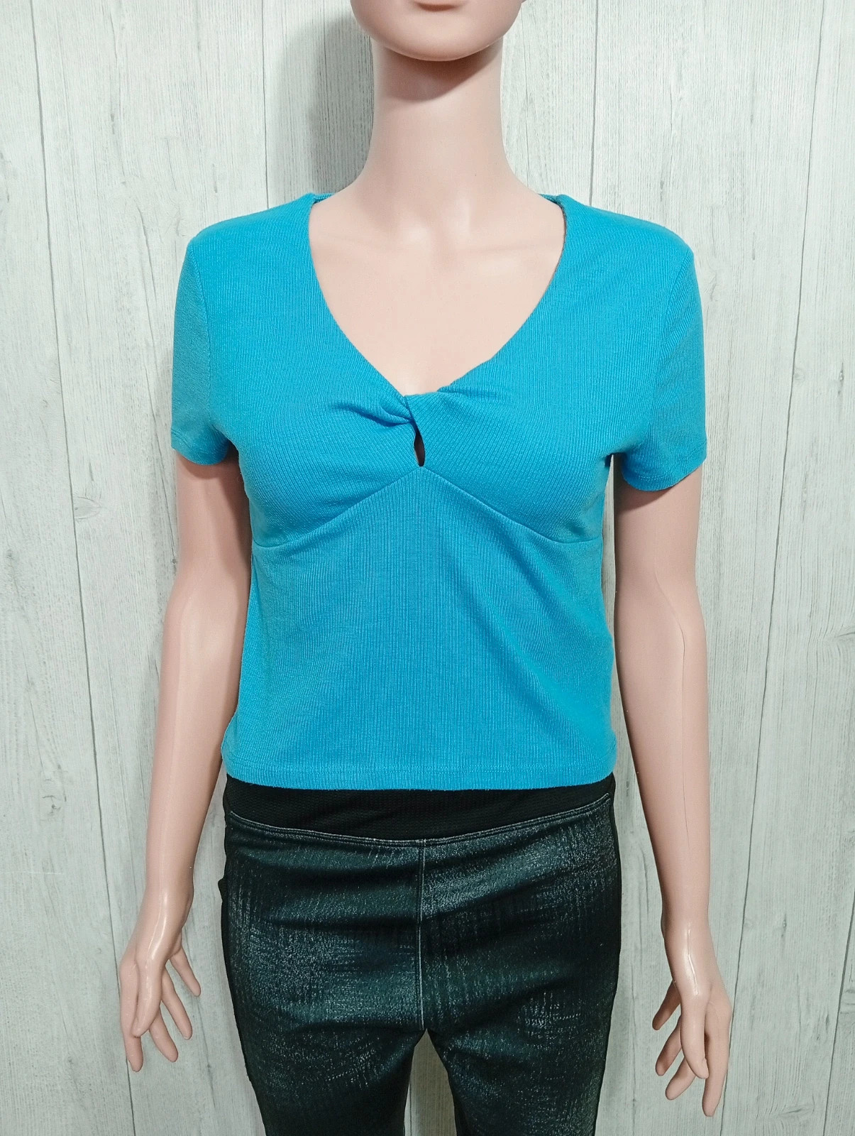 T-shirt manche courte femme- taille M/38- kiabi - couleur bleu – Kiabi – taille M / 38 / 10