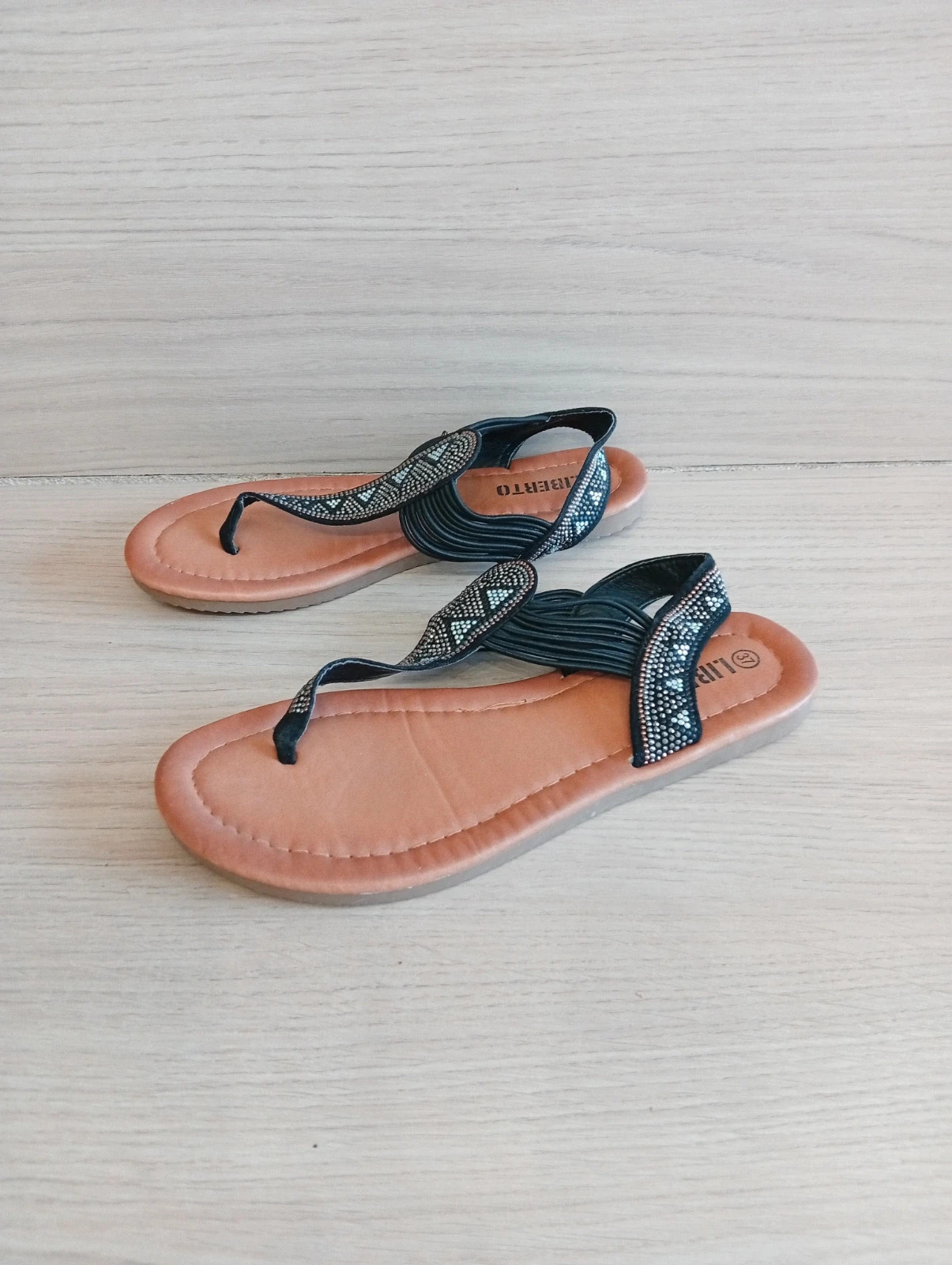 Claquette femme - Taille 37 - liberto - couleur noir marron – Liberto – taille 37 2