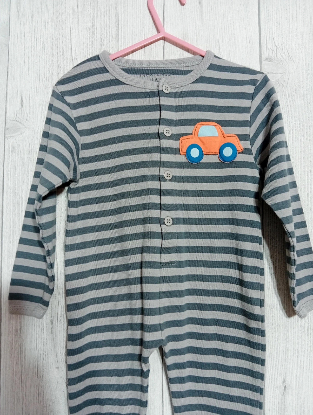 Pyjama 1 pièce garcon -Taille 3 ans - inextenso- couleur gris – In Extenso – taille 3 ans / 98 cm 2