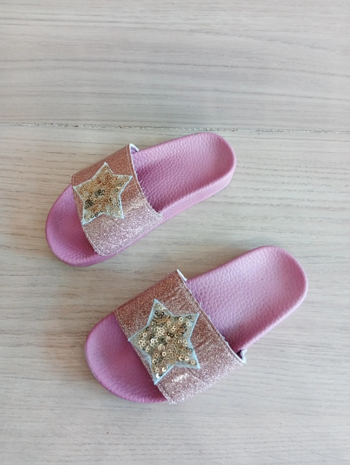 Claquette fille - Taille 28/29 - couleur rose et dore – taille 28 2