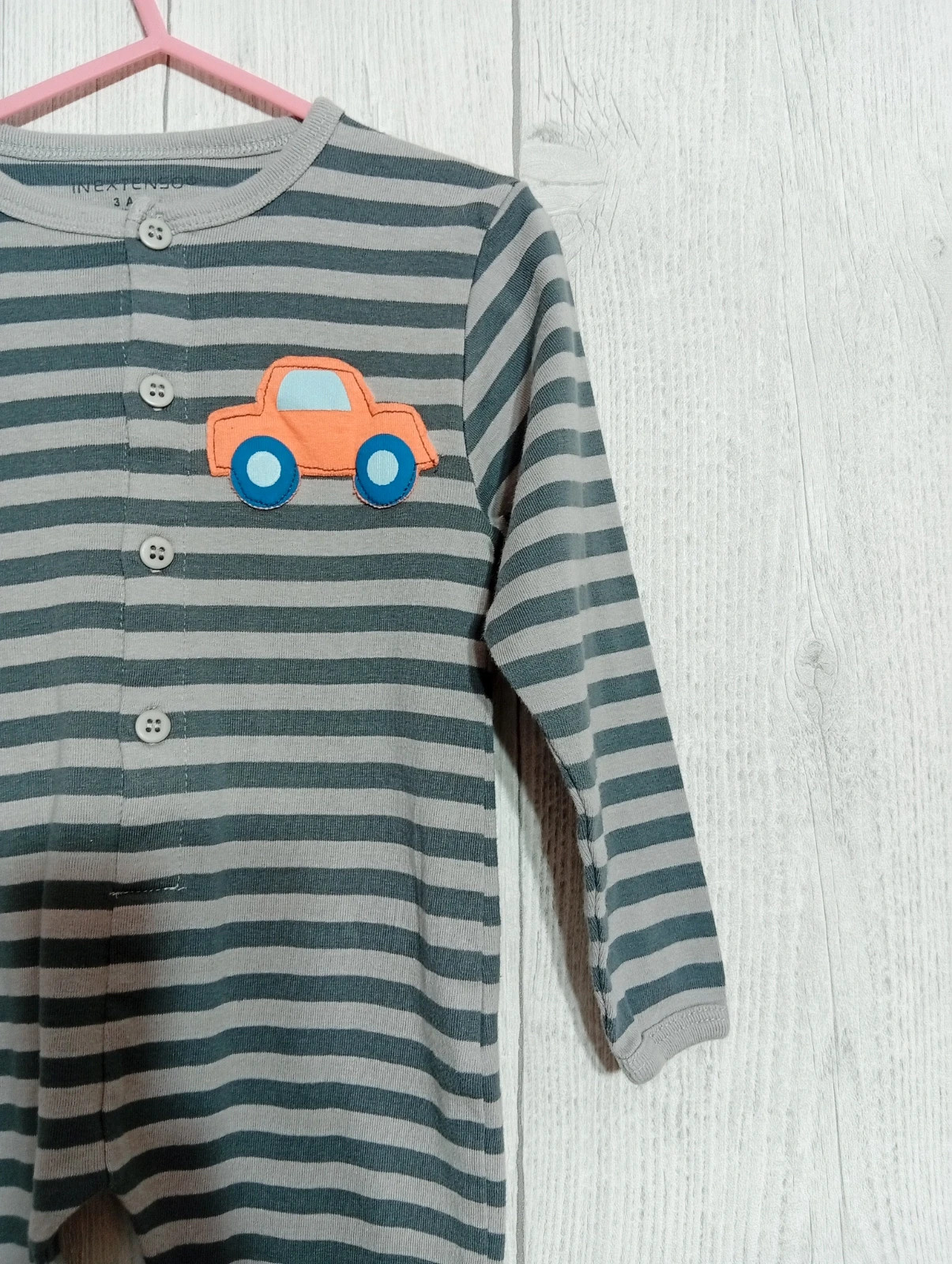 Pyjama 1 pièce garcon -Taille 3 ans - inextenso- couleur gris – In Extenso – taille 3 ans / 98 cm 5