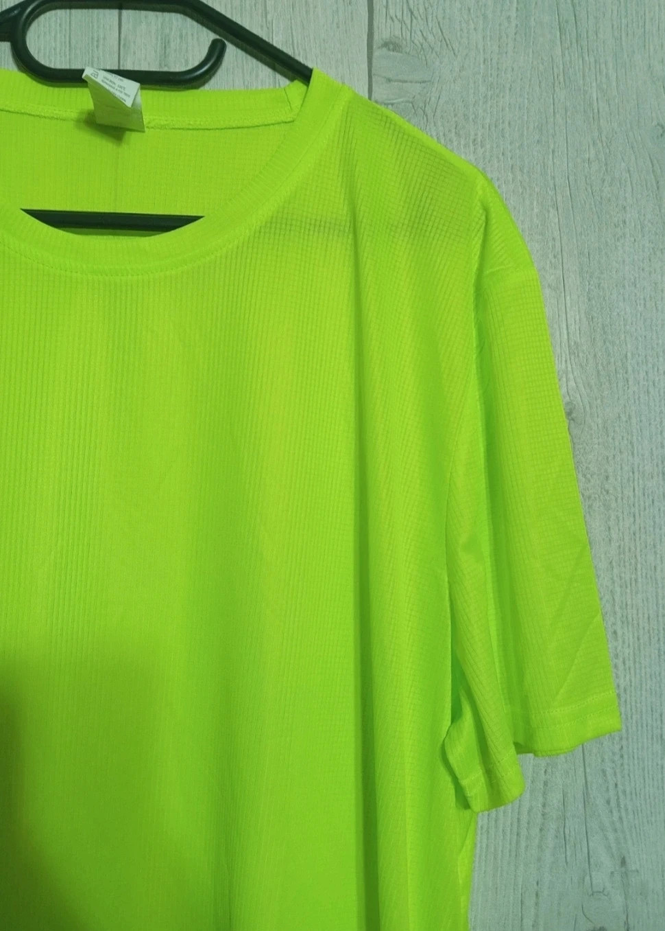 T-shirt manche courte homme- Taille XXL/44-couleur jaune fluo – taille XXL 5