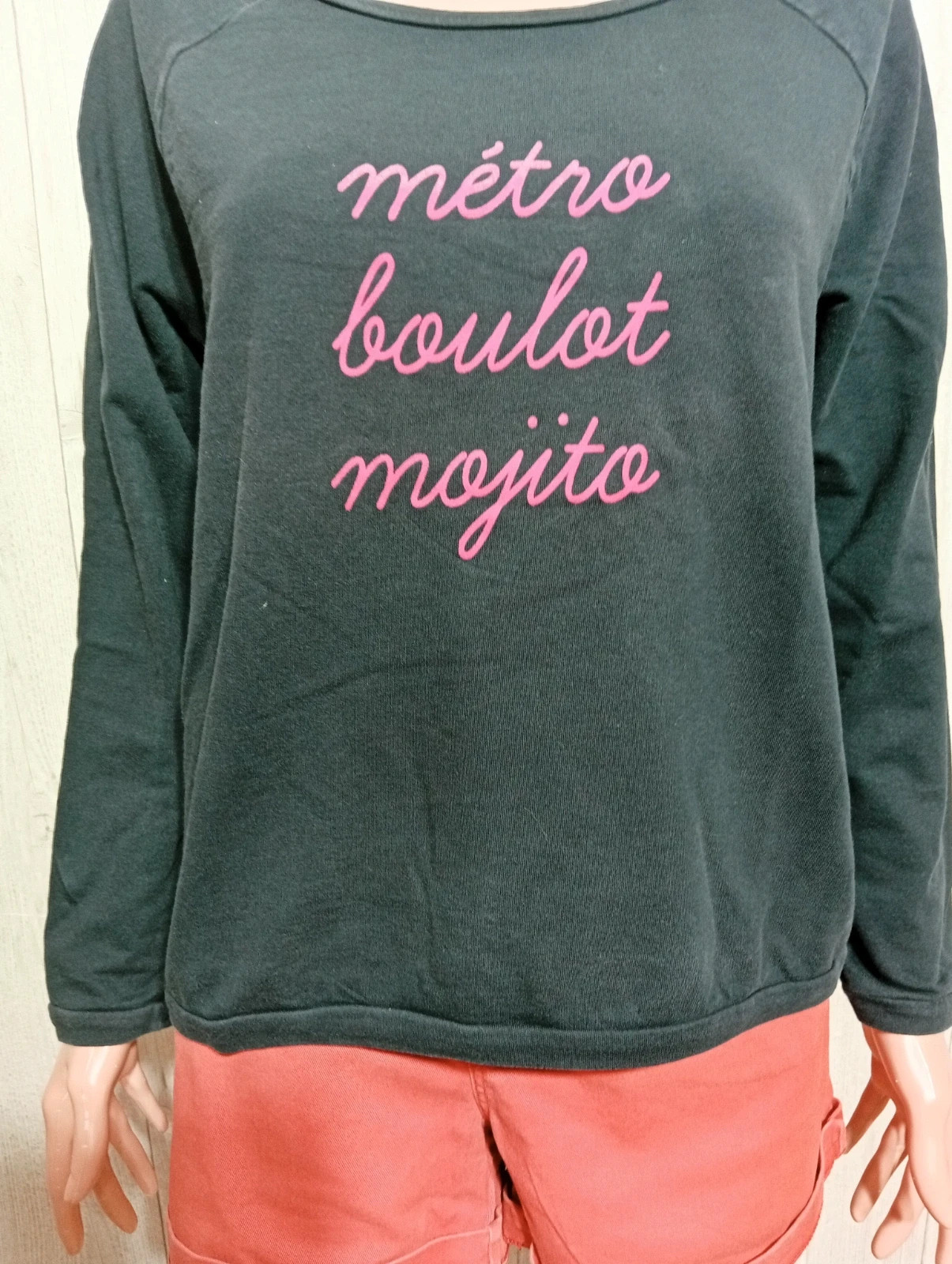 T-shirt femme - Taille L/40- icode- couleur marine et fushia – I.Code – taille L / 40 / 12 3