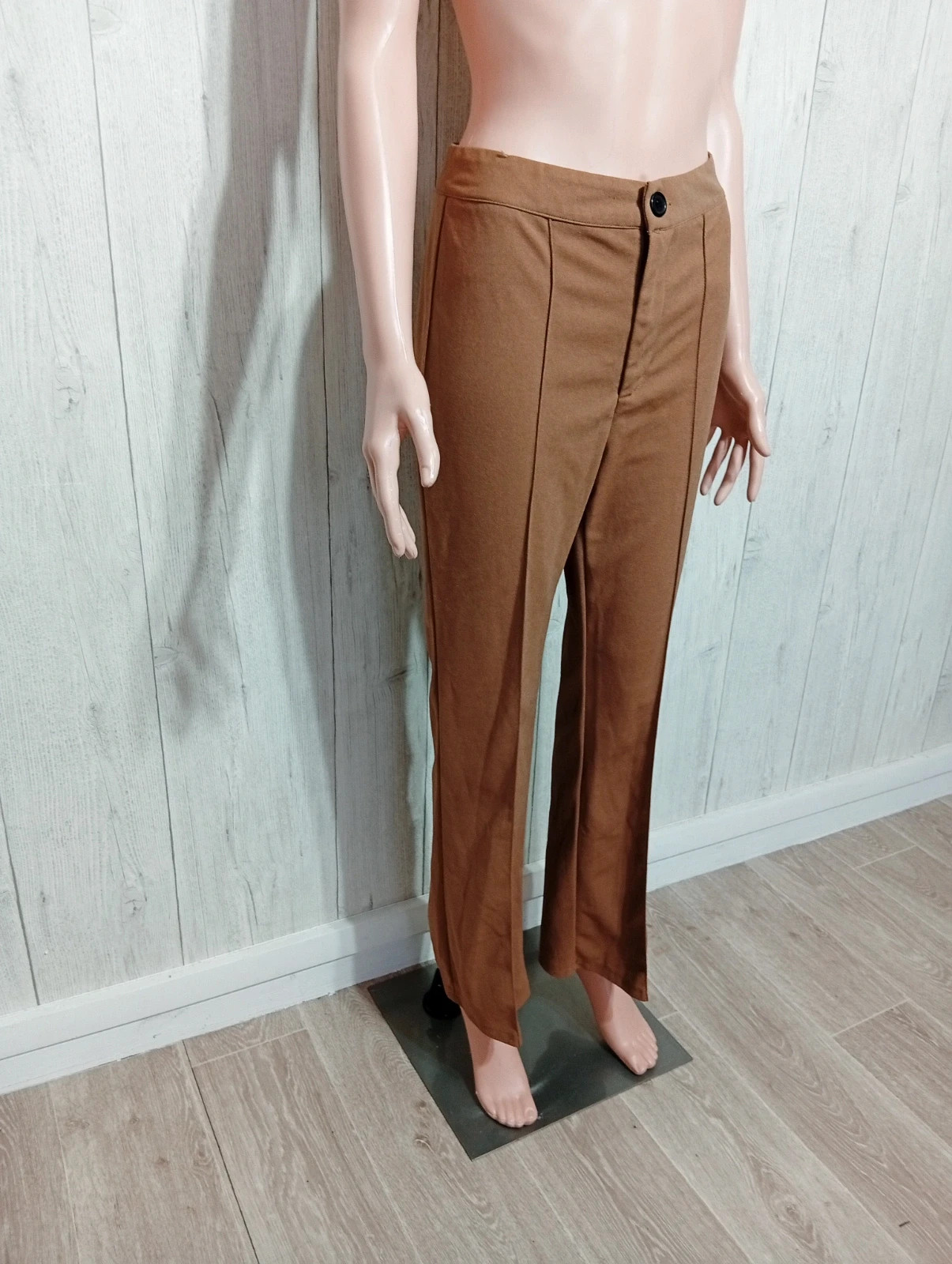 Pantalon femme- Taille M/38-shein - couleur marron – Shein – taille M / 38 / 10 4