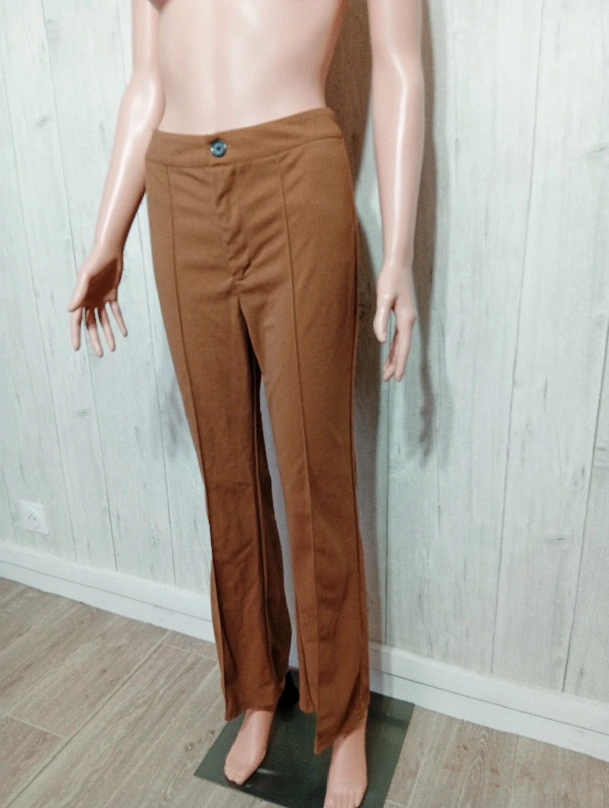Pantalon femme- Taille M/38-shein - couleur marron – Shein – taille M / 38 / 10 5