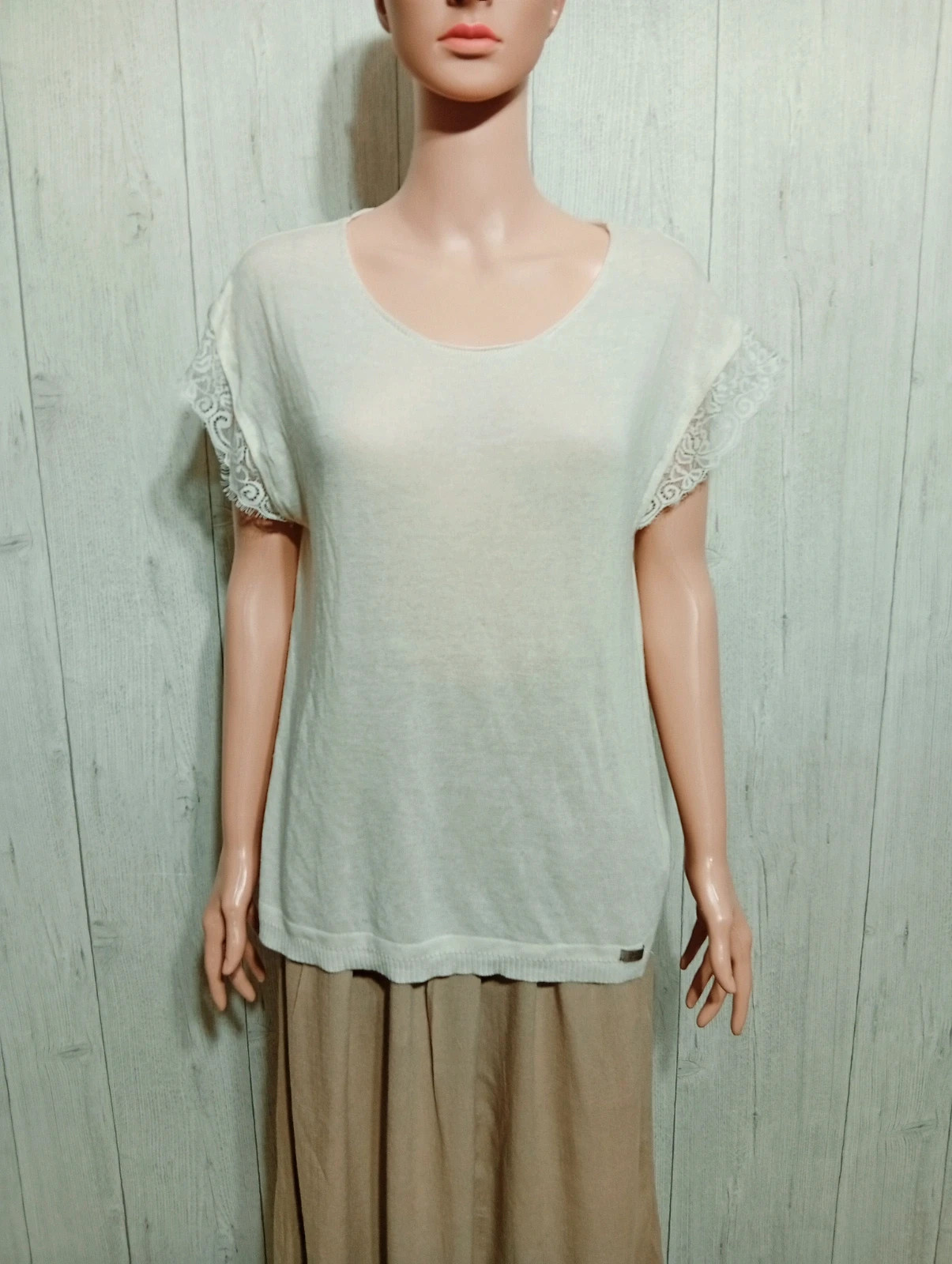 Blouse femme- Taille M/38 - guess - couleur creme