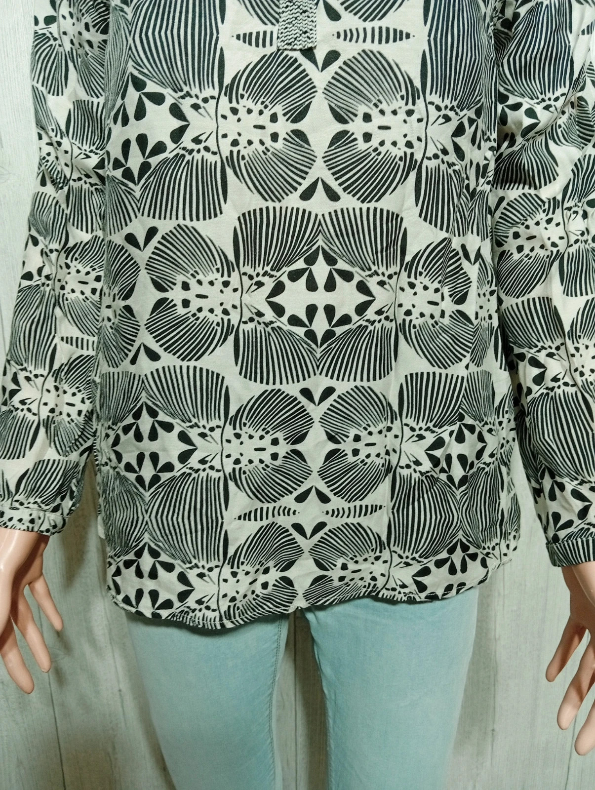 Blouse femme - Taille M/38 - one Step- couleur noir et beige – One step – taille M / 38 / 10 3