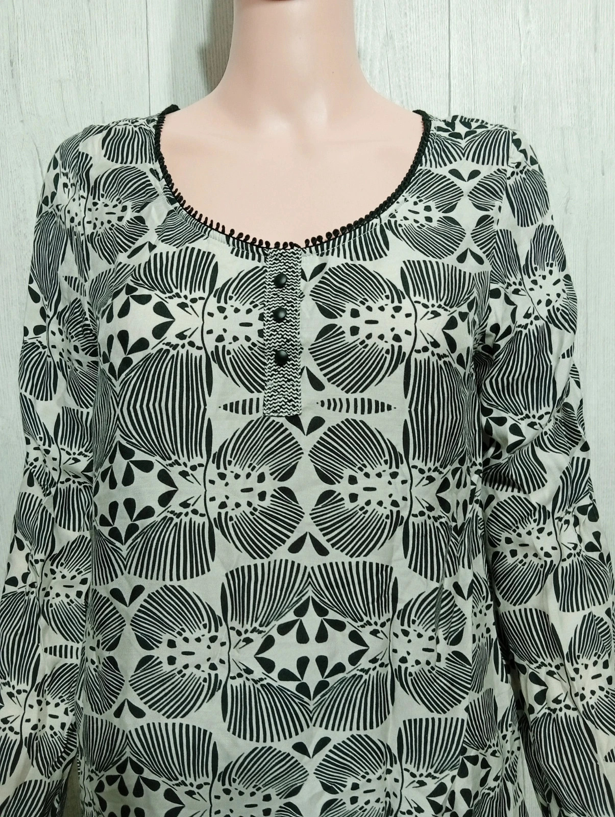 Blouse femme - Taille M/38 - one Step- couleur noir et beige – One step – taille M / 38 / 10 2