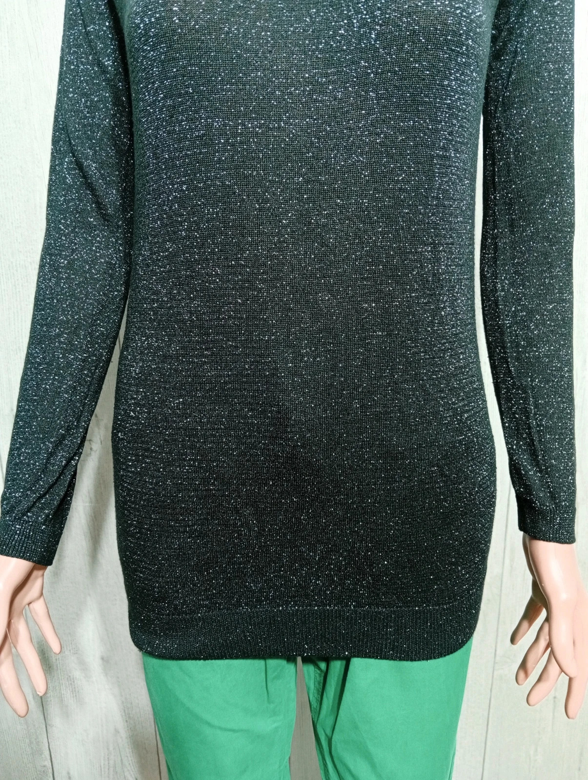 Blouse femme- Taille M/38 - promod- couleur noir et argente – Promod – taille M / 38 / 10 3