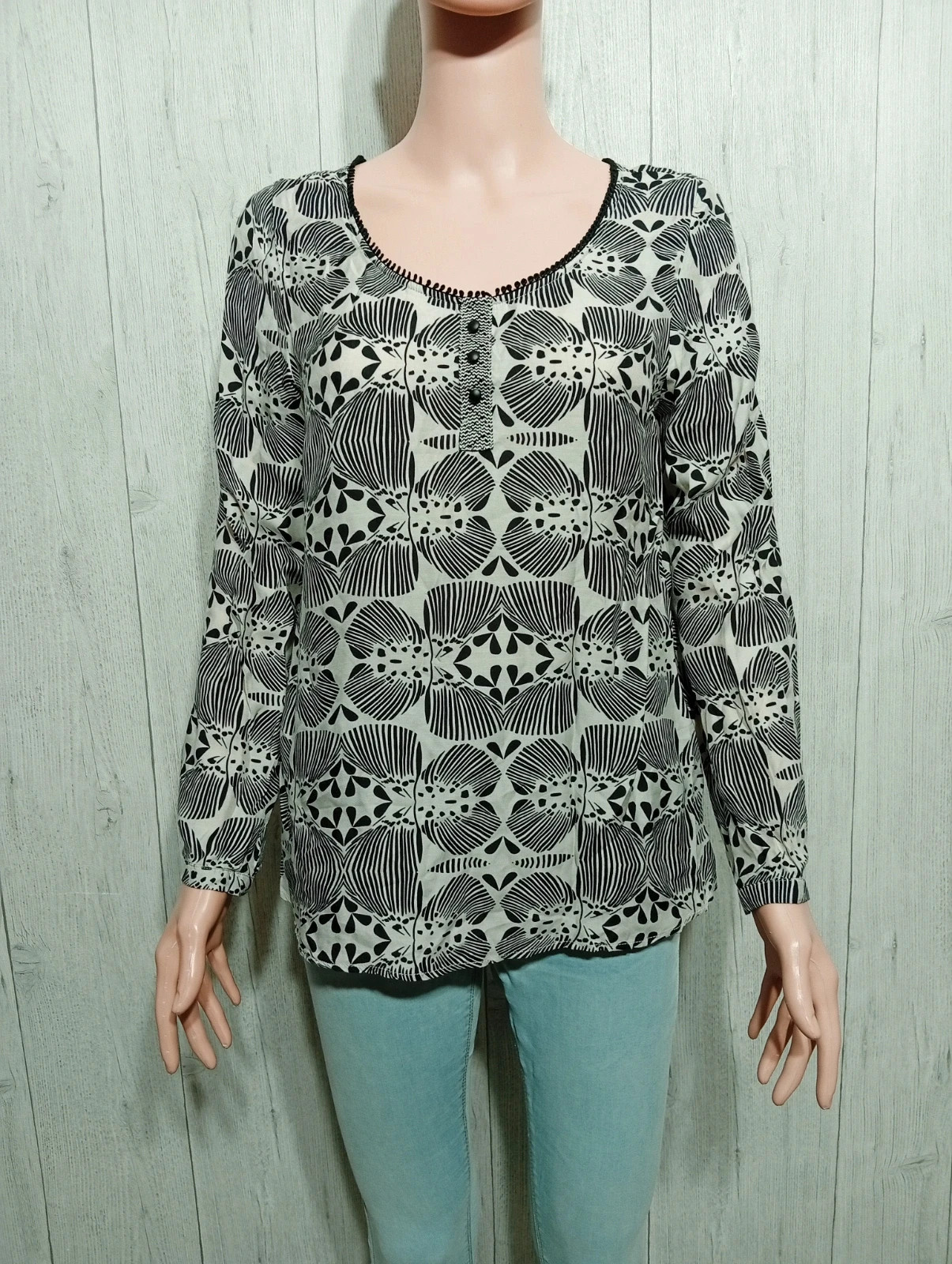 Blouse femme - Taille M/38 - one Step- couleur noir et beige