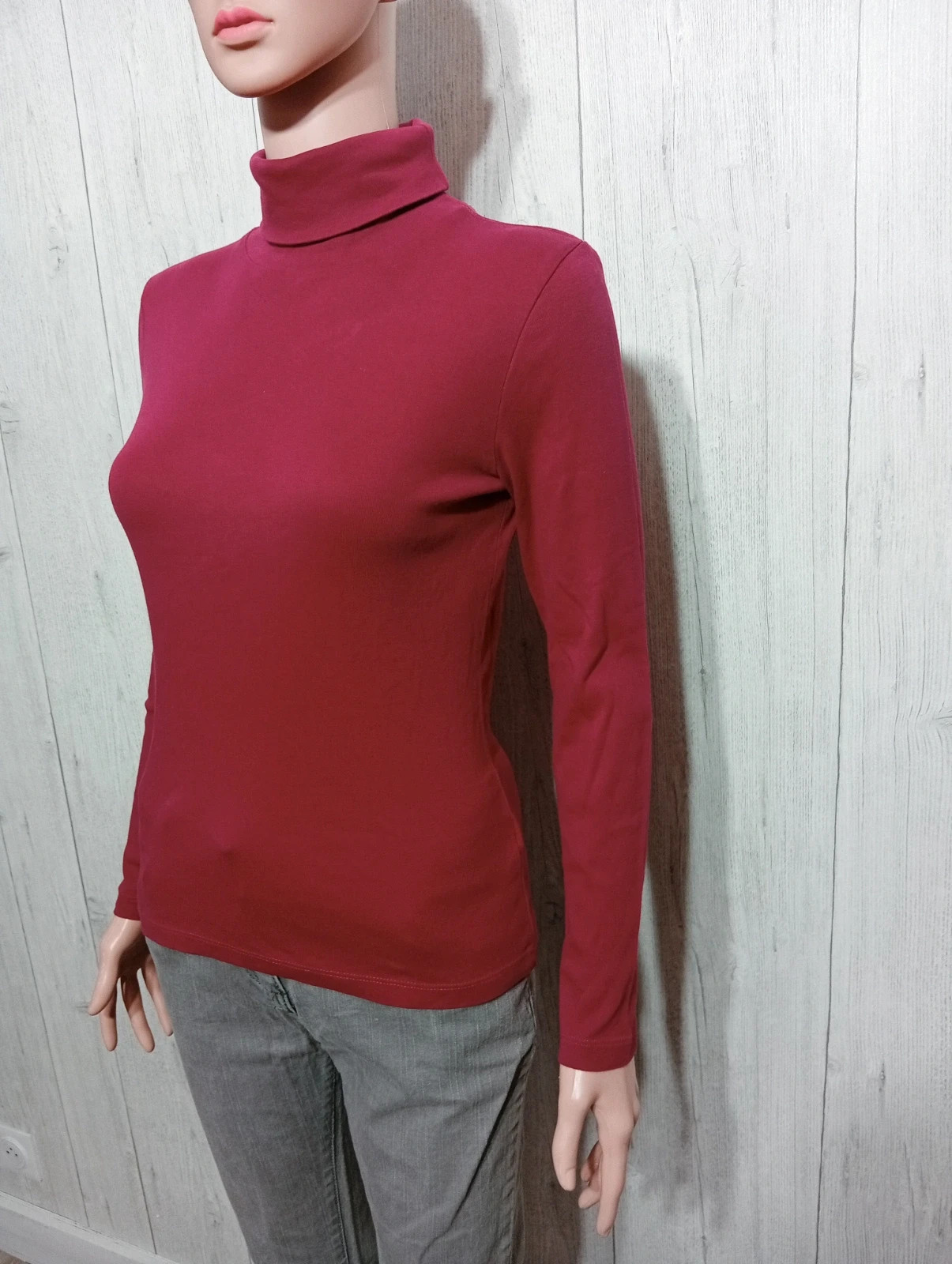 Col roule femme- taille M/38- inextenso- couleur fushia – In Extenso – taille M / 38 / 10 5