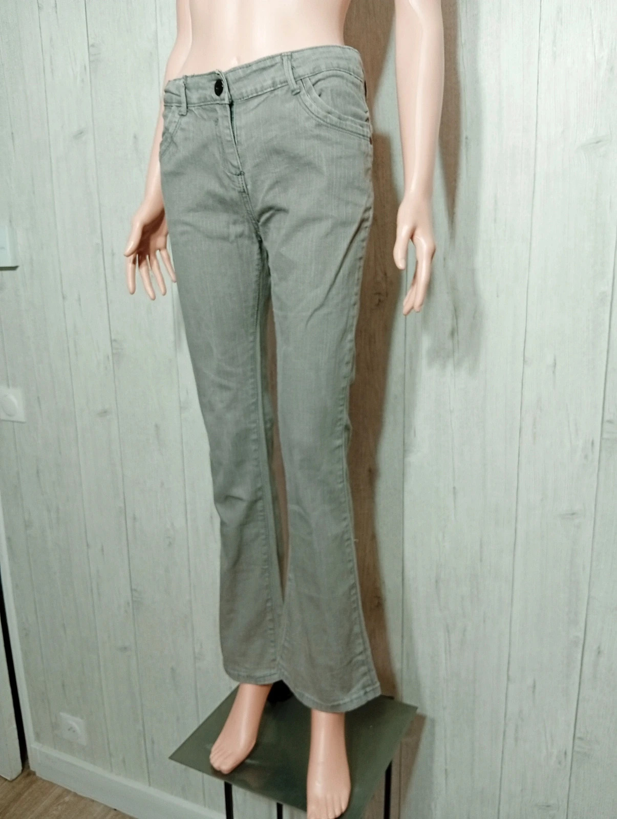 Jeans fille - Taille 16 ans ( 162 cm) - couleur gris – nisha – taille 16 ans / 176 cm 5