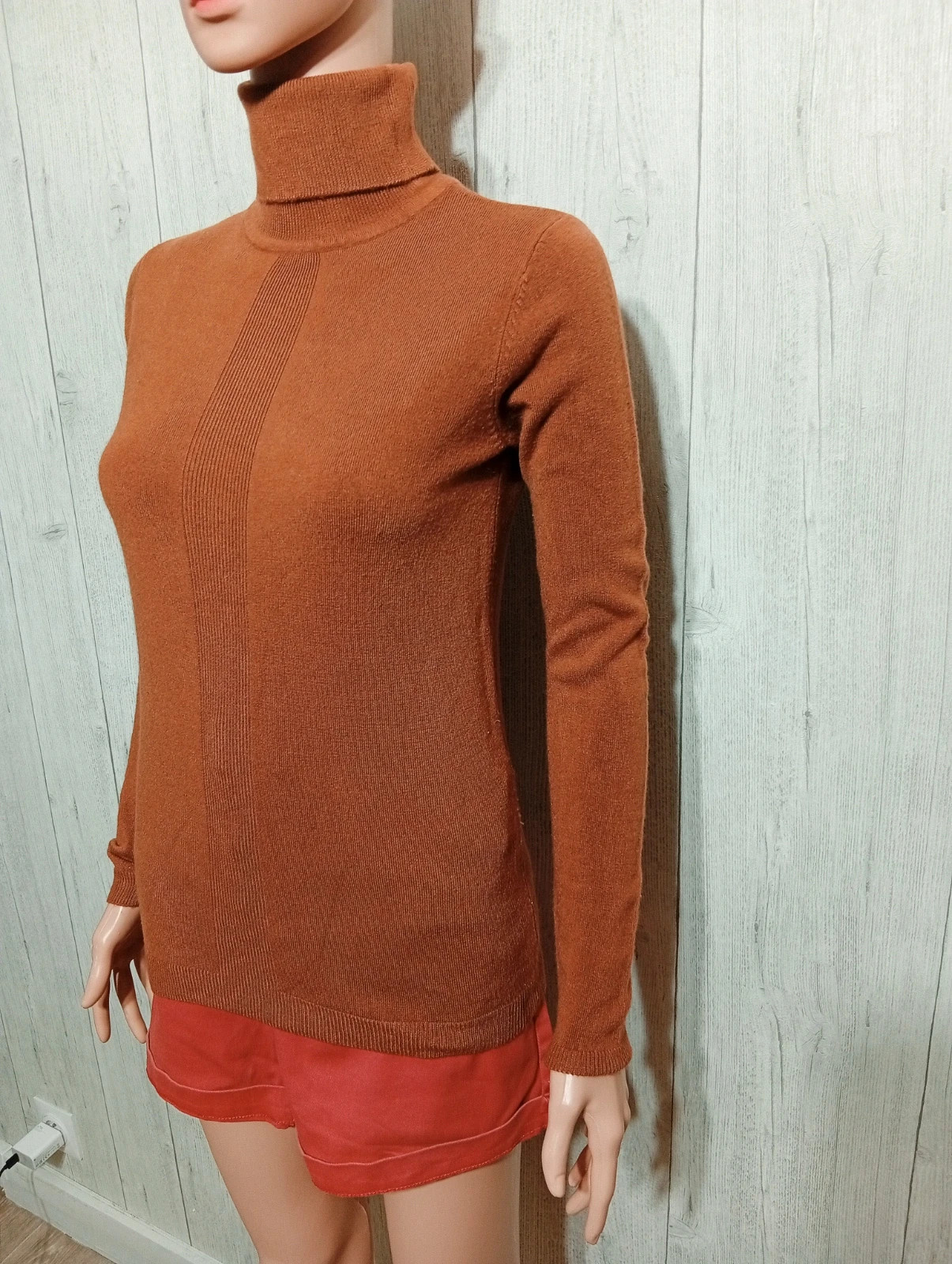 Pull à col roule femme - Taille XS/34- La Halle - couleur marron – La Halle – taille XS / 34 / 6 5