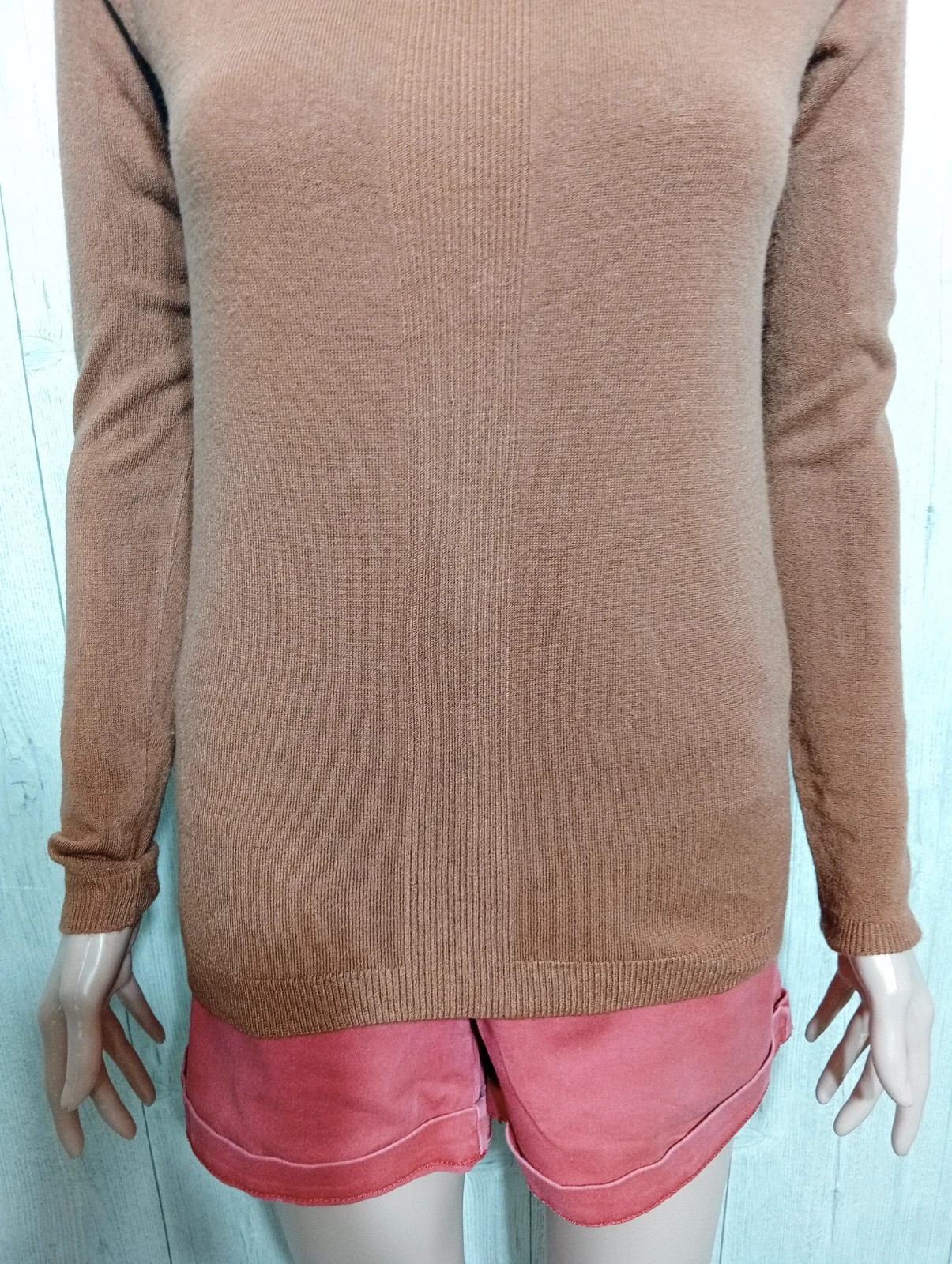 Pull à col roule femme - Taille XS/34- La Halle - couleur marron – La Halle – taille XS / 34 / 6 3