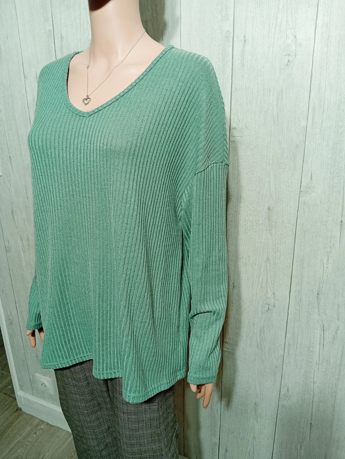 Pull femme - Taille L/40- Shein- couleur vert – Shein – taille L / 40 / 12 5