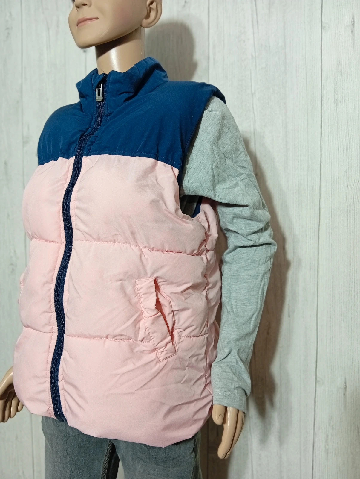 Veste sans manche fille- Taille 10 ans (140 cm) - Fashion - couleur rose et marine – Fashion – taille 10 ans / 140 cm 3