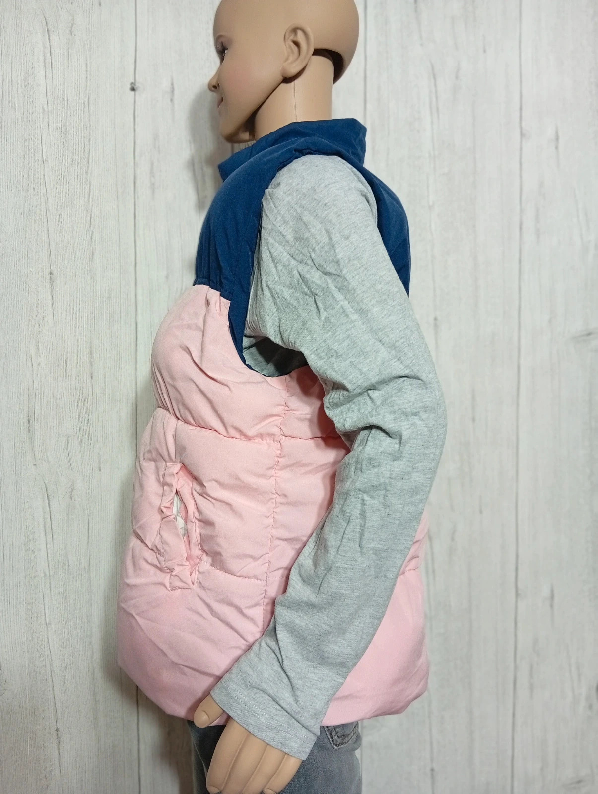 Veste sans manche fille- Taille 10 ans (140 cm) - Fashion - couleur rose et marine – Fashion – taille 10 ans / 140 cm 5