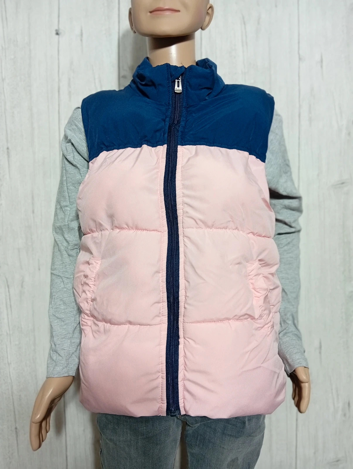 Veste sans manche fille- Taille 10 ans (140 cm) - Fashion - couleur rose et marine