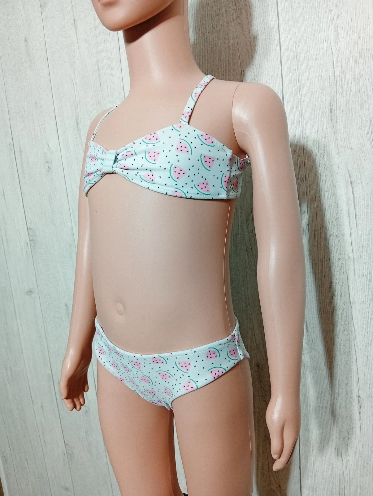 Maillot de bain 2 pièces fille- Taille 3 ans ( 94 cm) - Lili bain - couleur blanc noir rose – Lili Bain – taille 3 ans / 98 cm 5