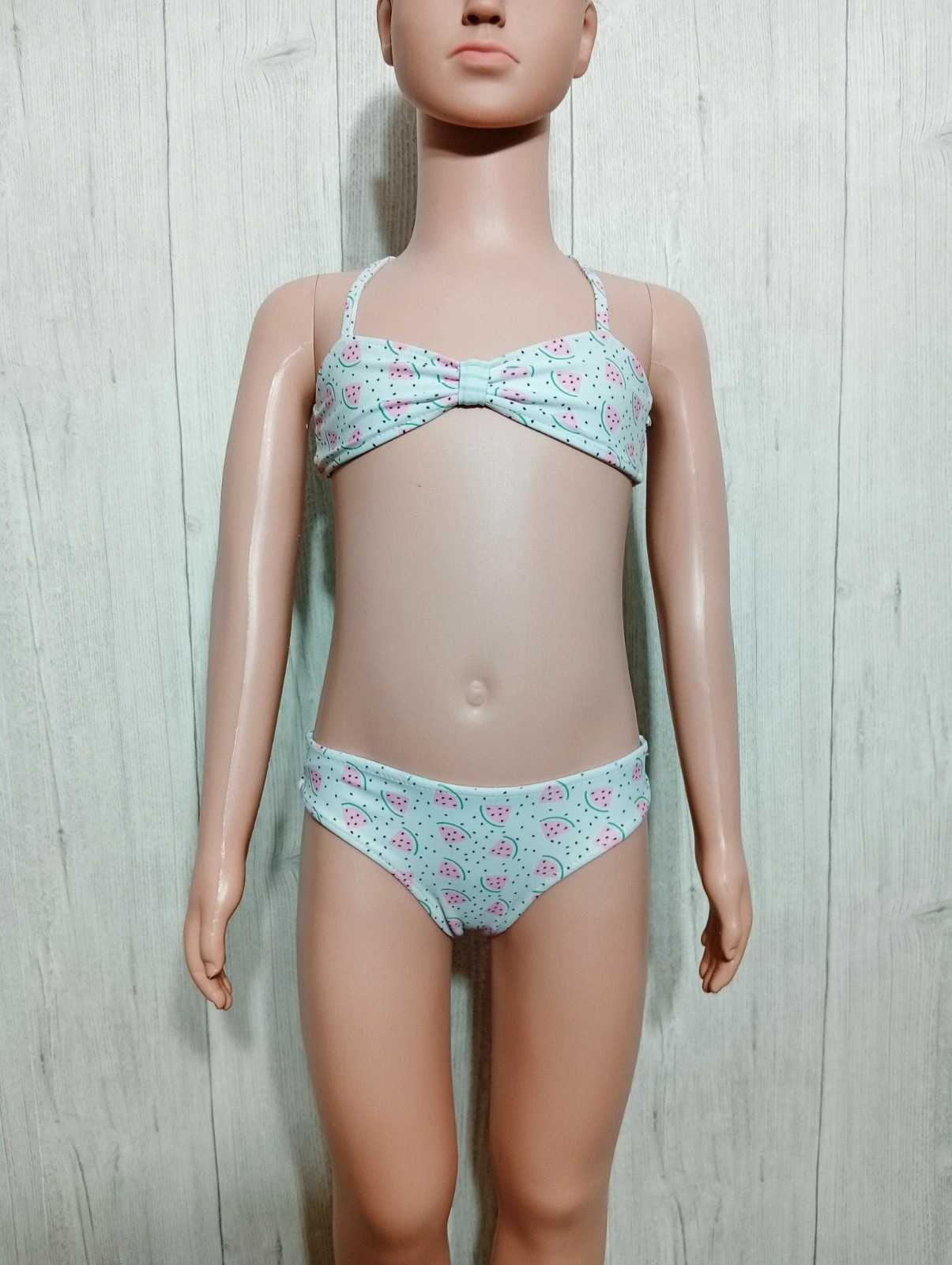 Maillot de bain 2 pièces fille- Taille 3 ans ( 94 cm) - Lili bain - couleur blanc noir rose – Lili Bain – taille 3 ans / 98 cm