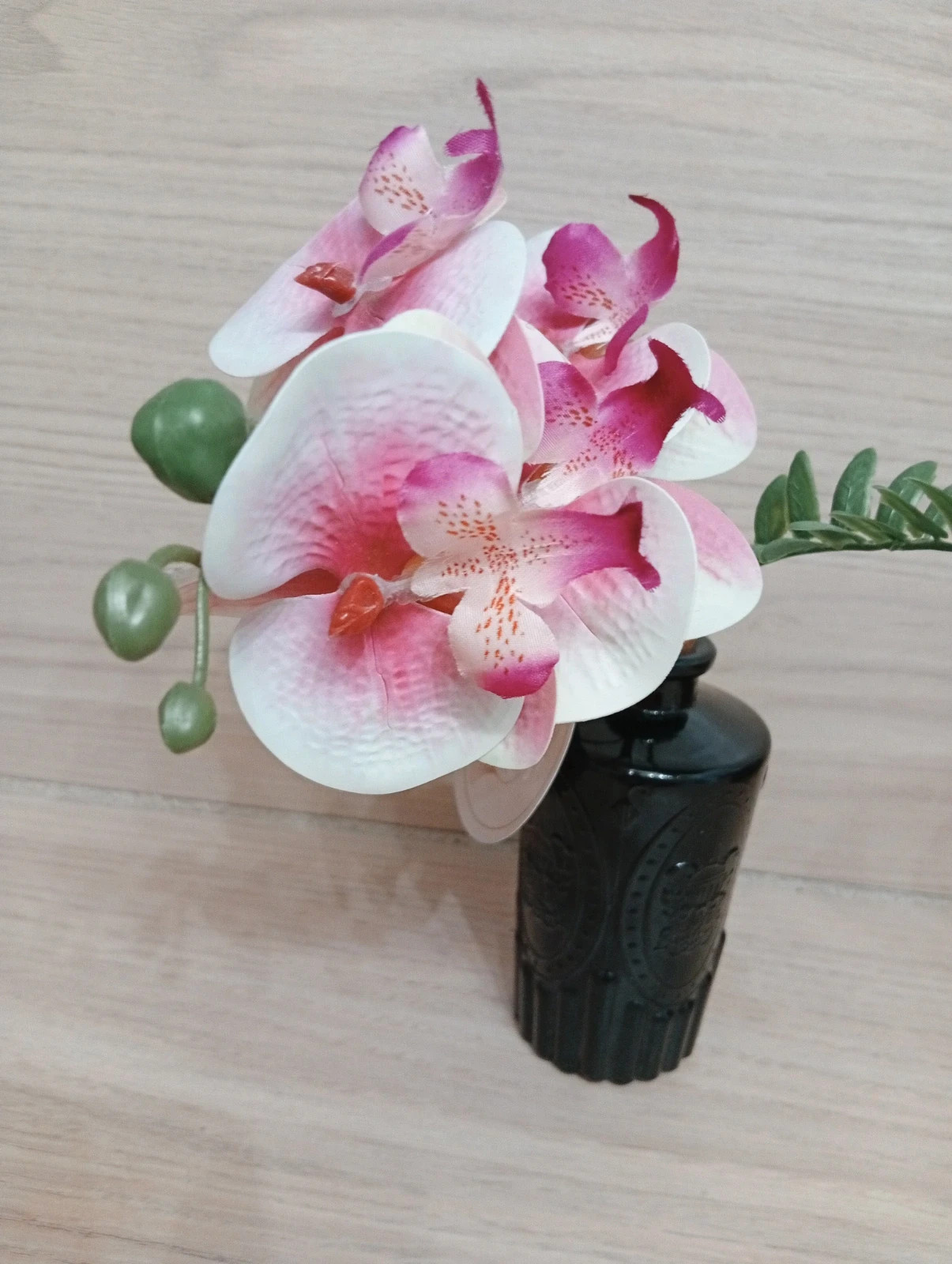 Fleur orchidée artificielle - excellent flowers - couleur noir et rose – Flowers 3